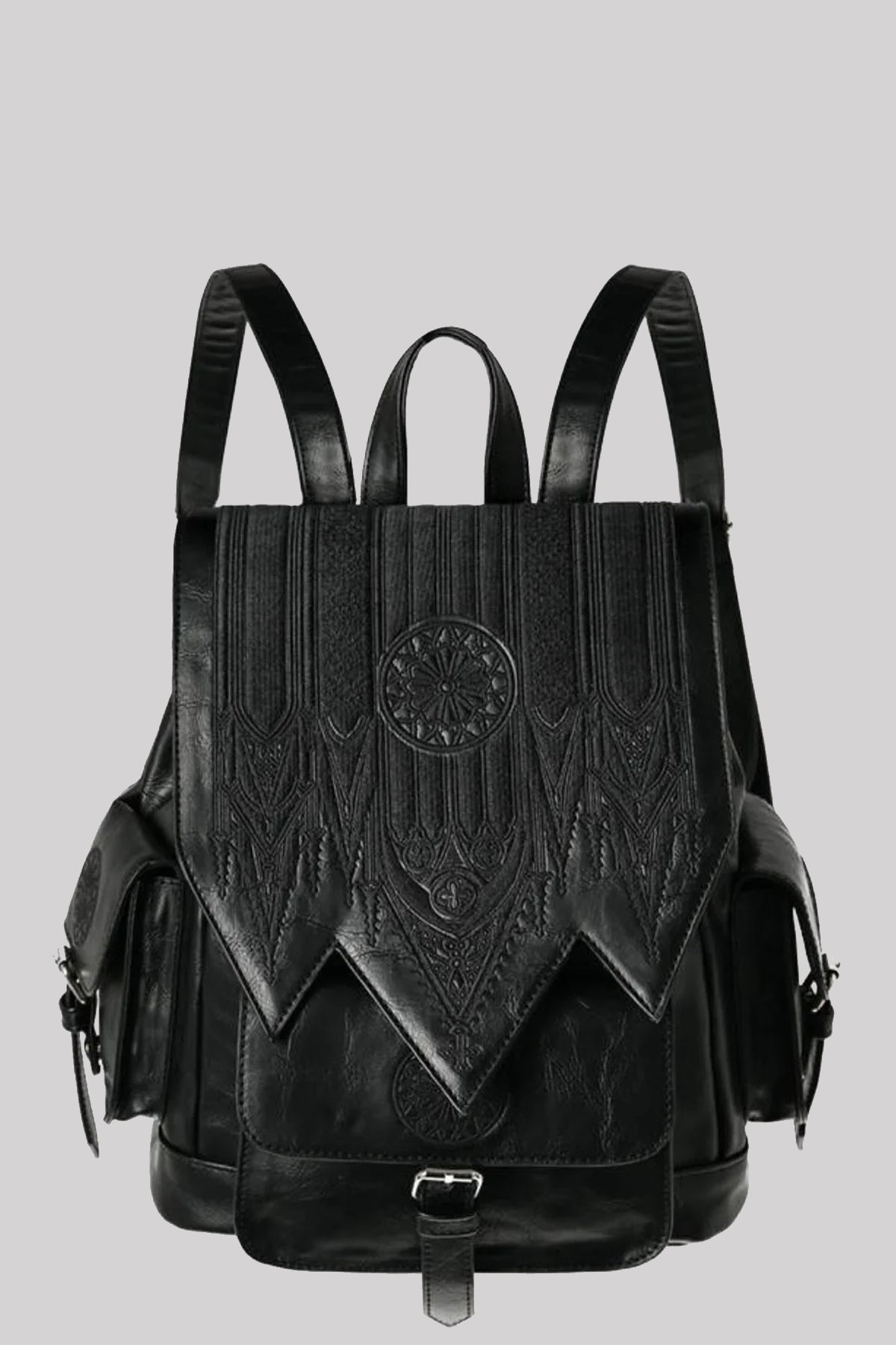 Restyle Rosette Inverted Cathedral Embroidery Goth Backpack Ro Rox