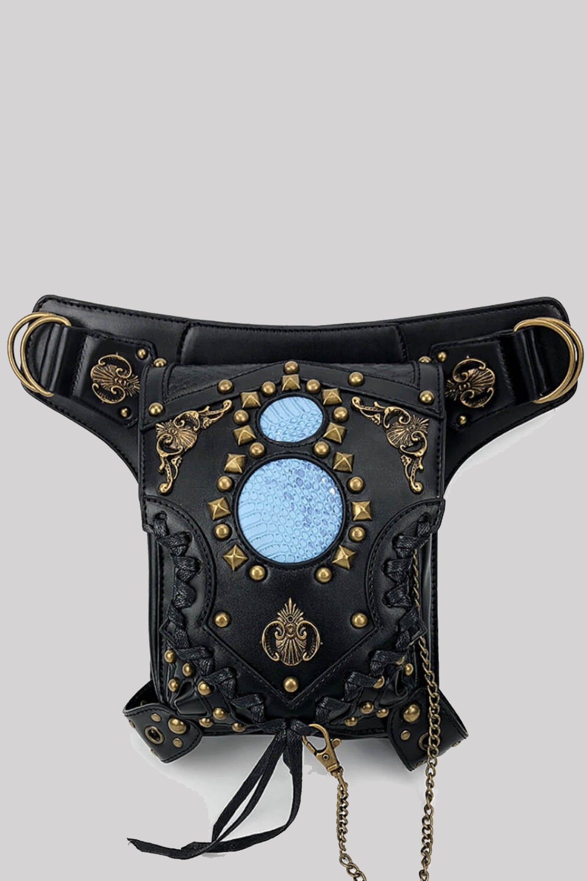 Ro Rox Severus Kunstleder Goldene Schlangenschnalle Punk Mythischer Legendärer Gürtel, Gold Ro Rox Severus Kunstleder Goldene Schlangenschnalle Punk Mythischer Legendärer Gürtel, Gold