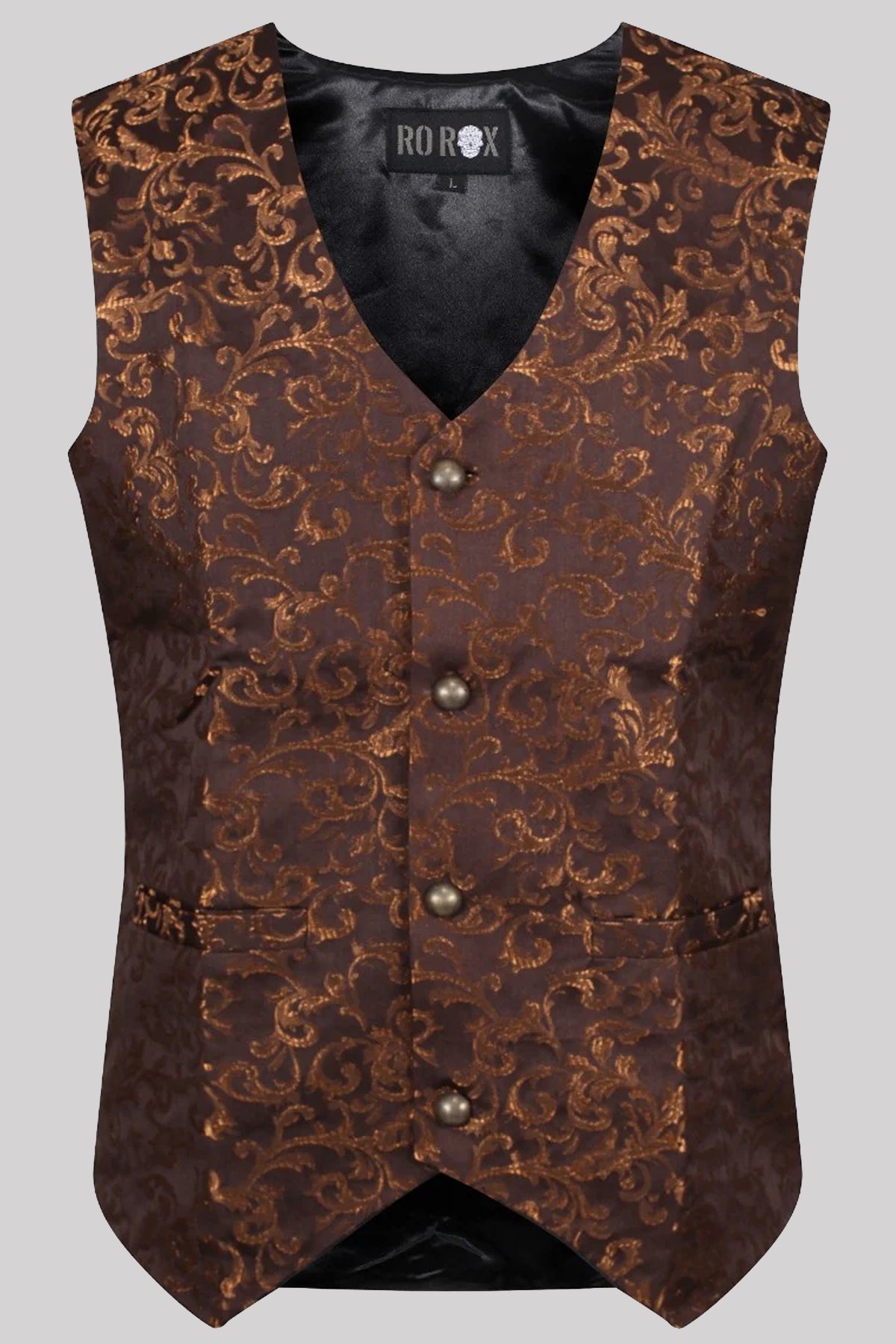 Ro Rox Brocade Steampunk Tailored Waistcoat