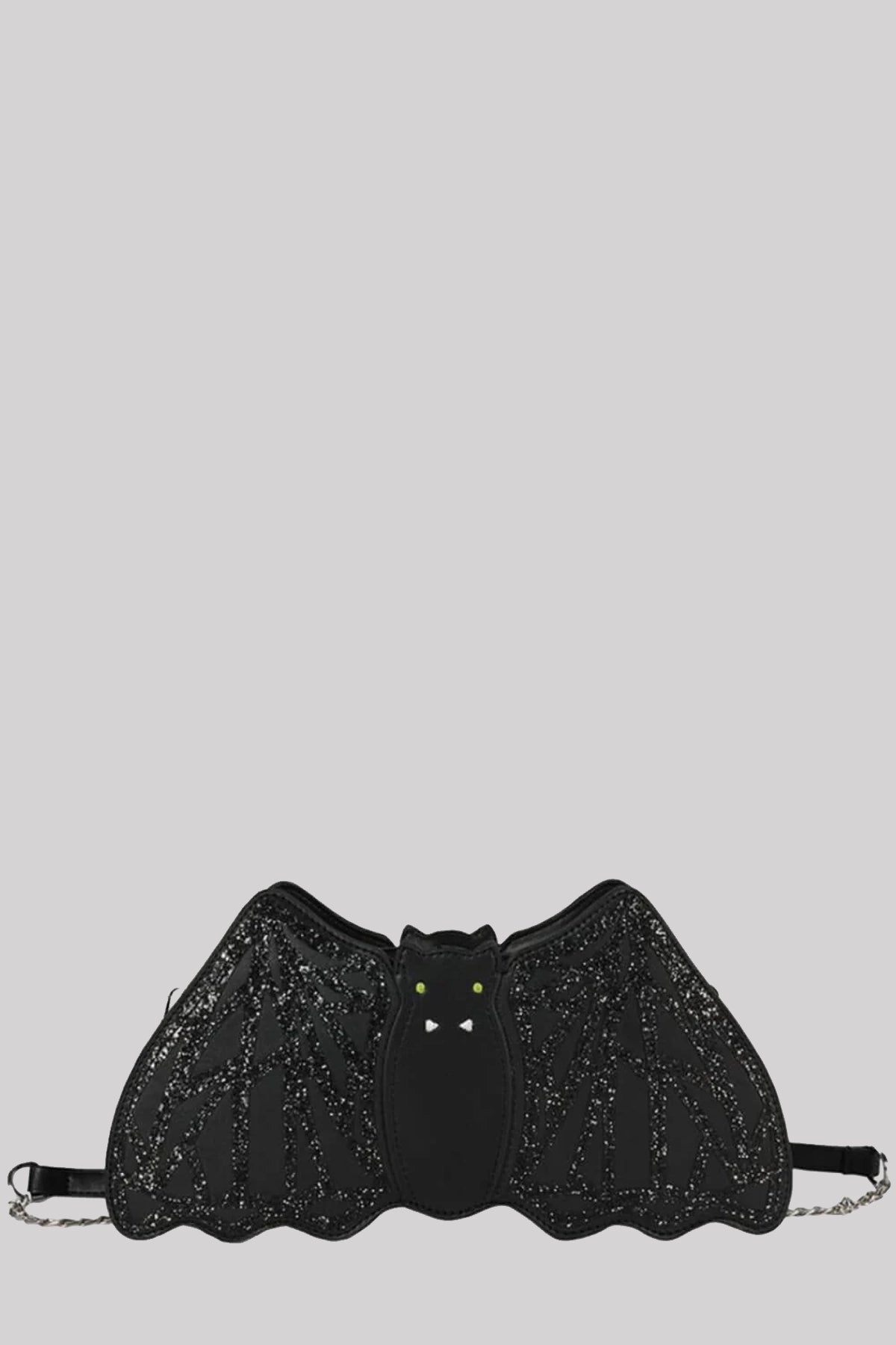 Ro Rox Elvyra Sparkly Bat Faux Leather Glitter Shoulder Bag