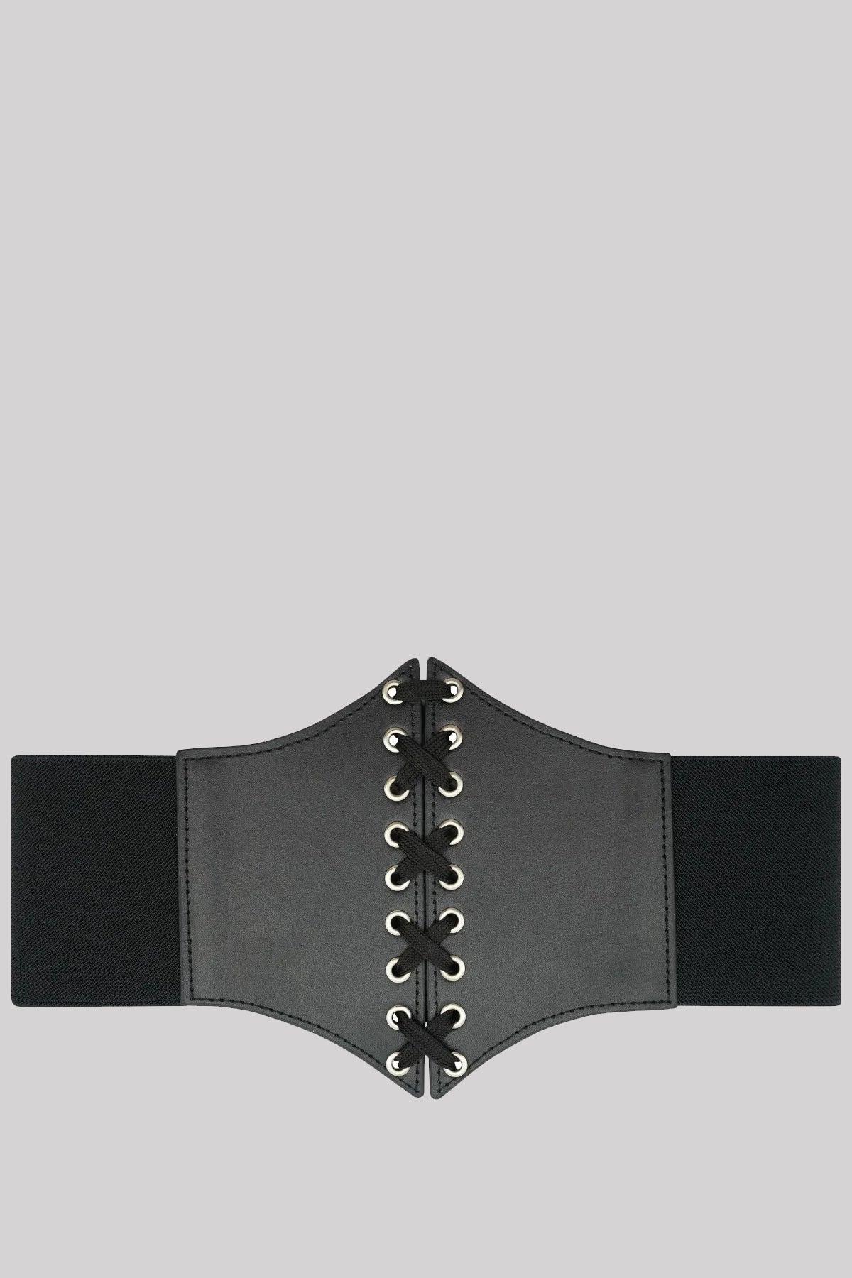 Ro Rox Faux Leather Waspie Corset Waist Cincher Belt