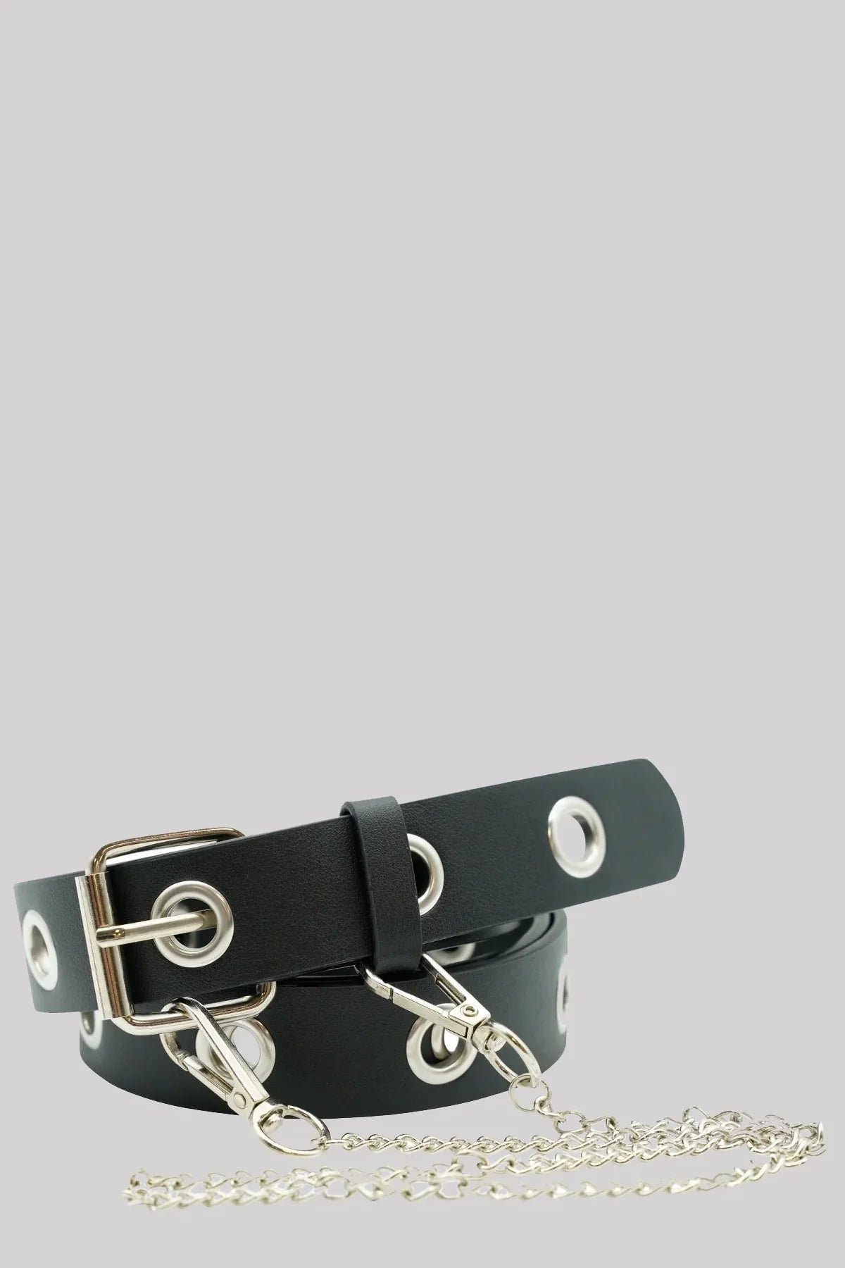 Ro Rox Hawk Large Eyelet Belt with Square Buckle & Chain