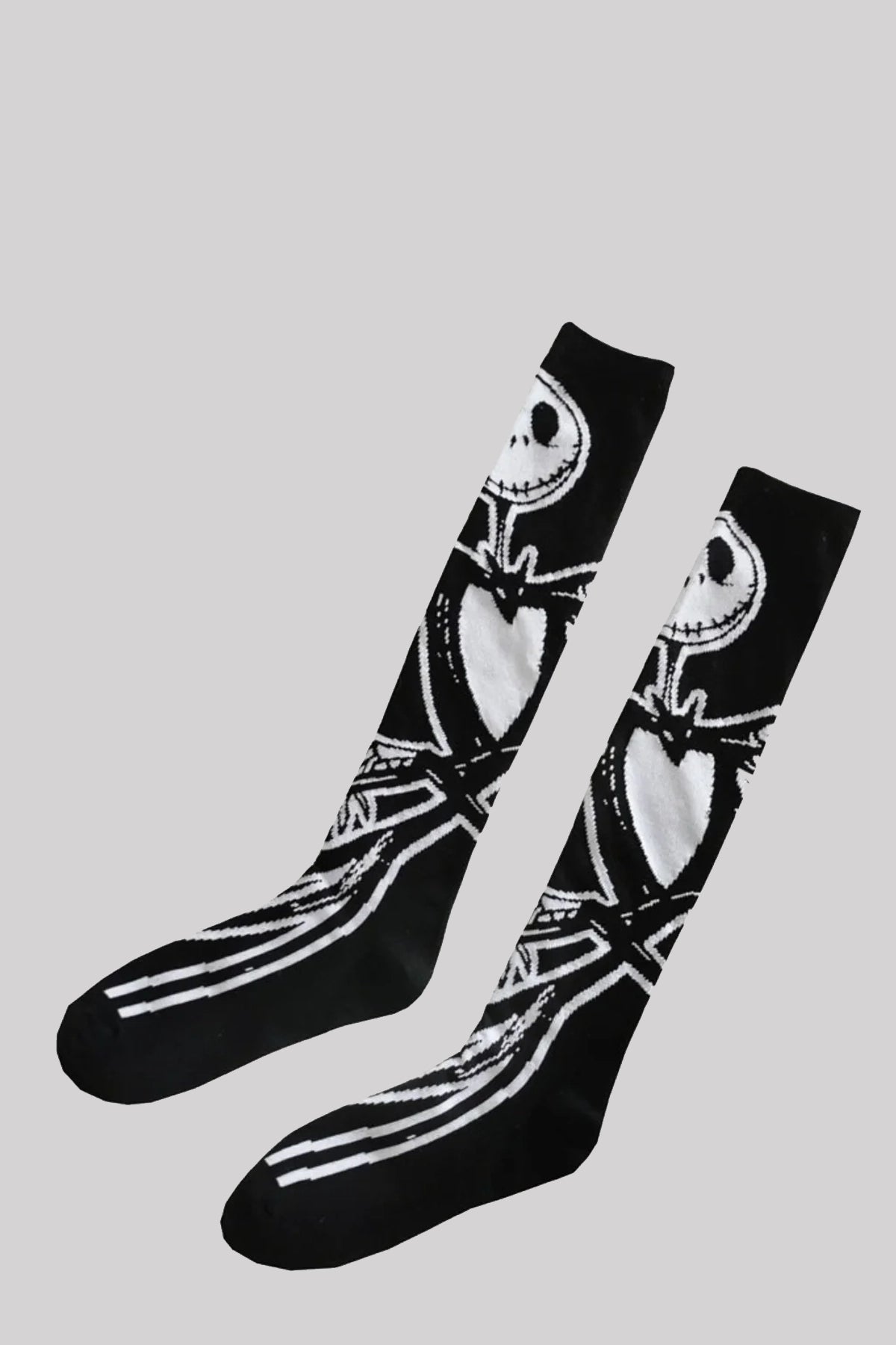 Ro Rox Jack Skeleton Anime Halloween Gothic Mid Calf Socks