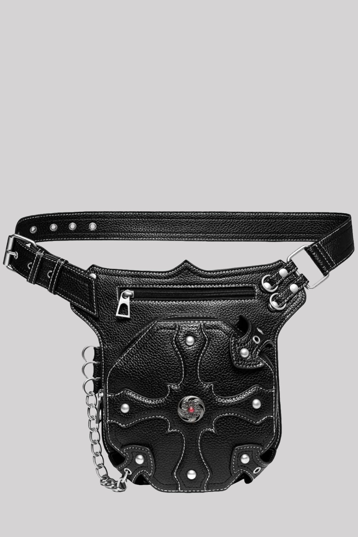 Ro Rox Percival Gothic Faux Leather Hip Holster Pouch Bag