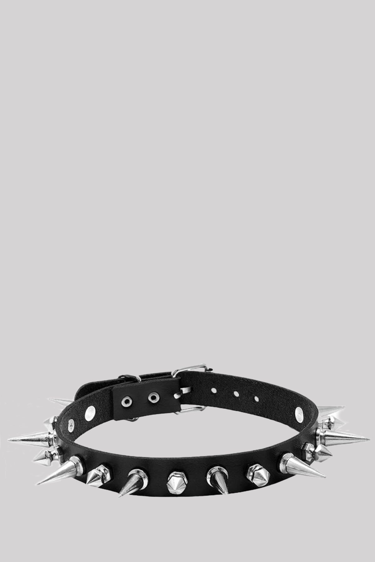 Ro Rox Spike Faux Leather Choker Necklace Punk Gothic Collar Ro Rox