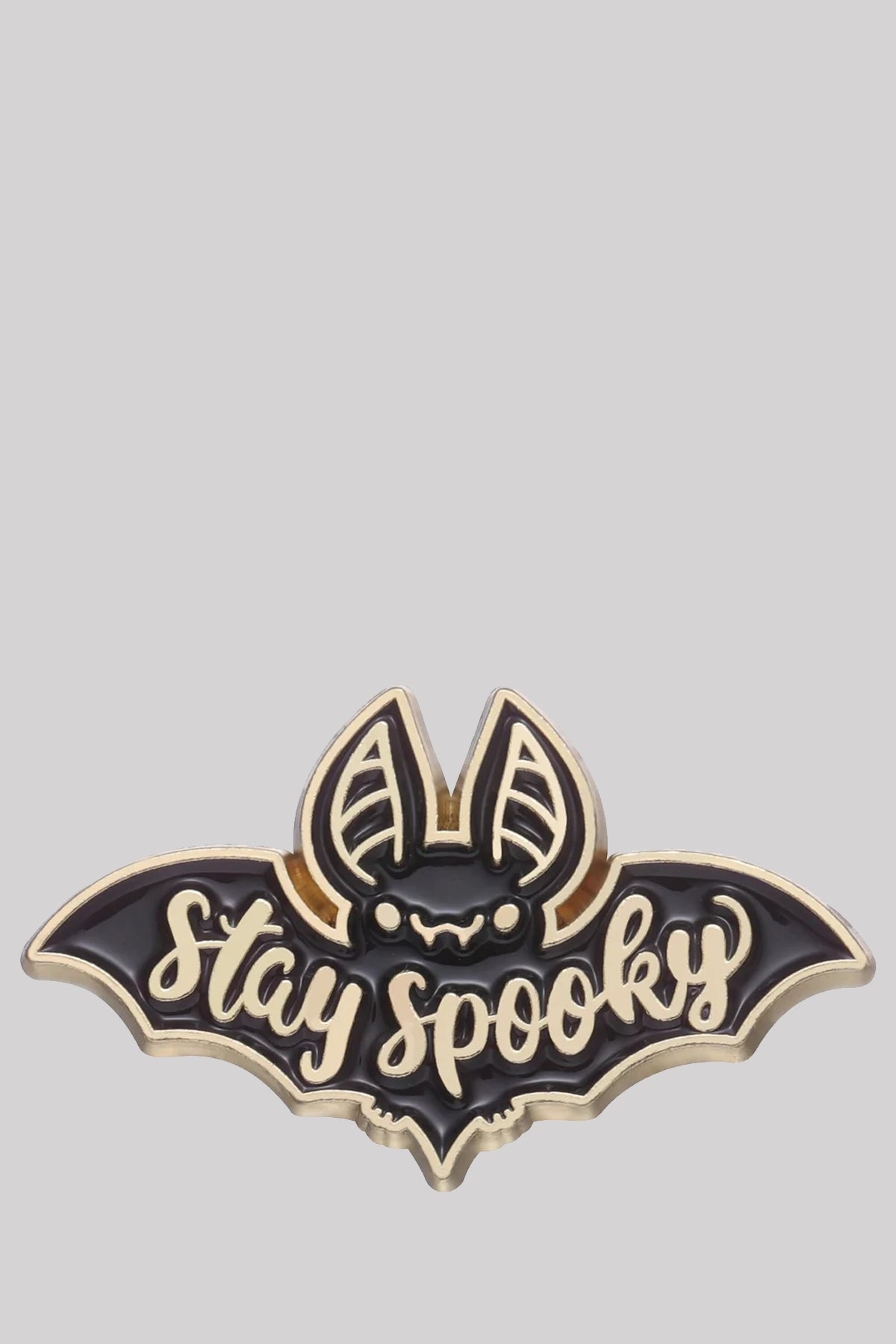Ro Rox Stay Spooky Bat Gothic Pin Badge Brooch