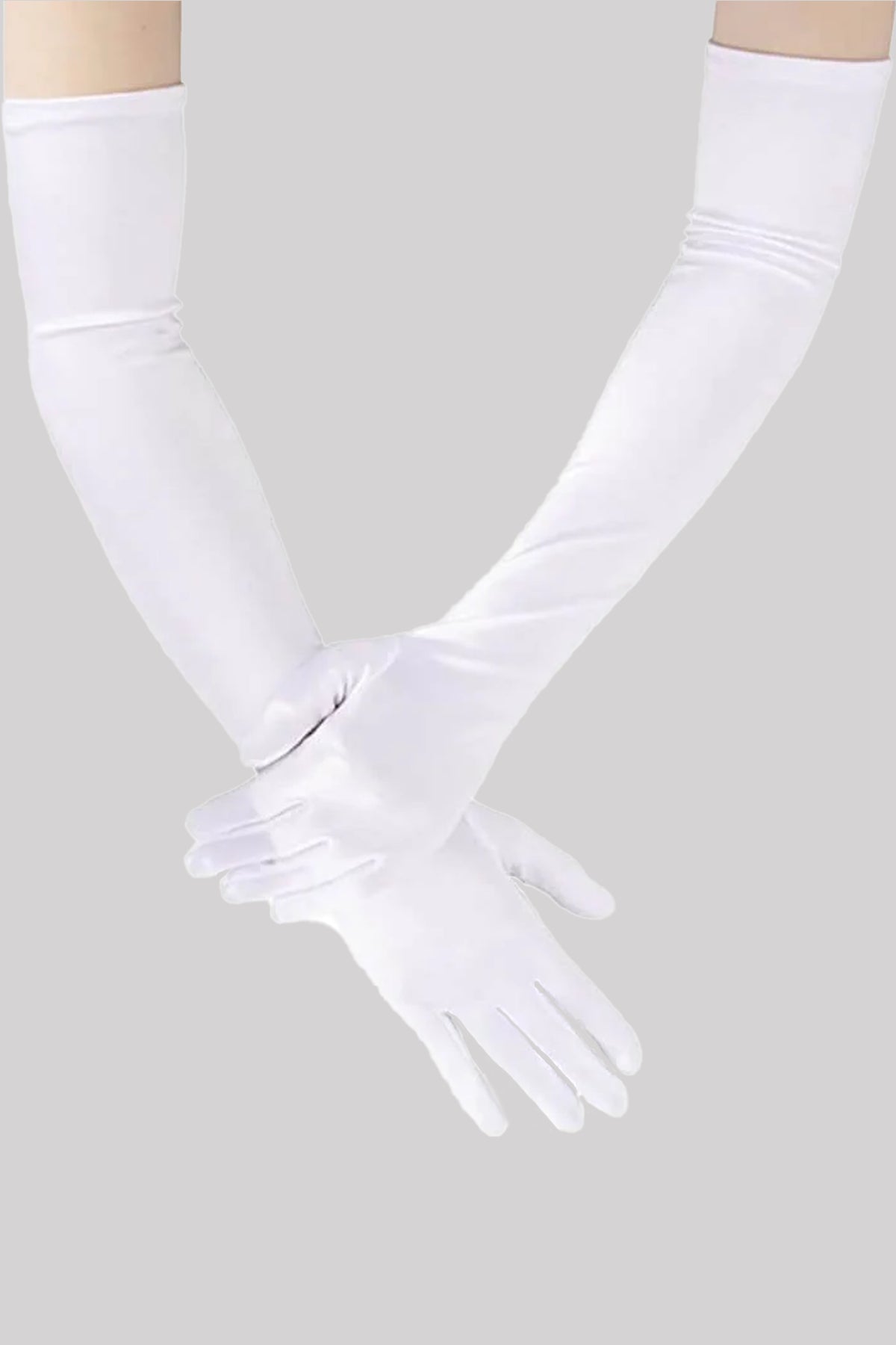 Ro Rox Vintage Retro Long Opera Satin Etiquette Evening Gloves