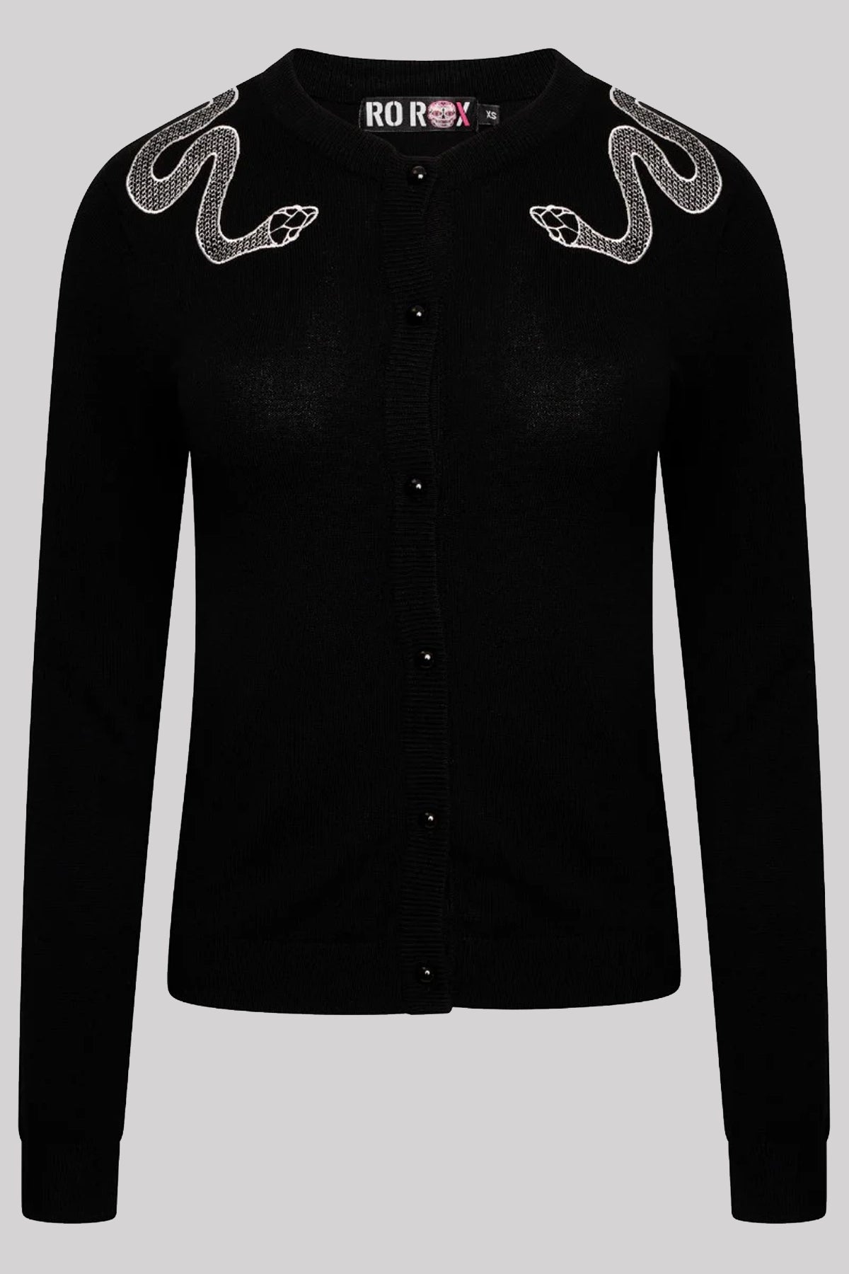 Ro Rox Gothic Snake Cardigan | Alternative Knitwear | Ro Rox
