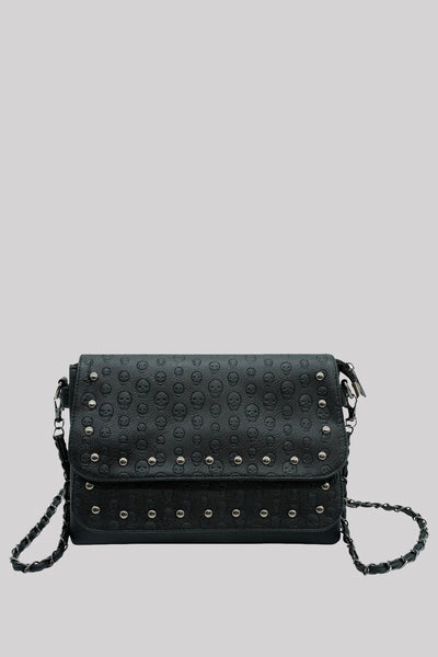 Vega Skull & Studs Shoulder Bag | Ro Rox Boutique | Ro Rox