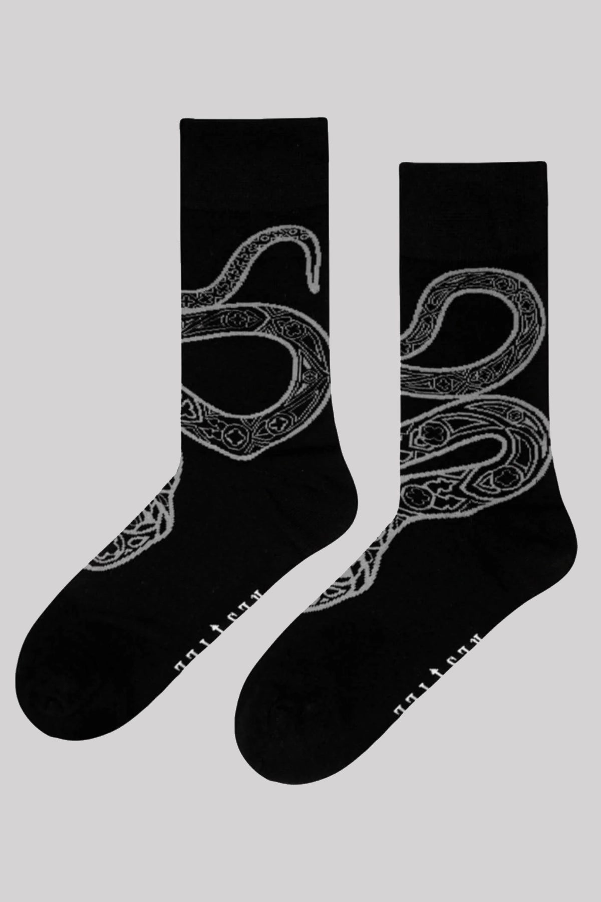 Restyle Cathedral Snake Jacquard Goth Unisex Monument Socks