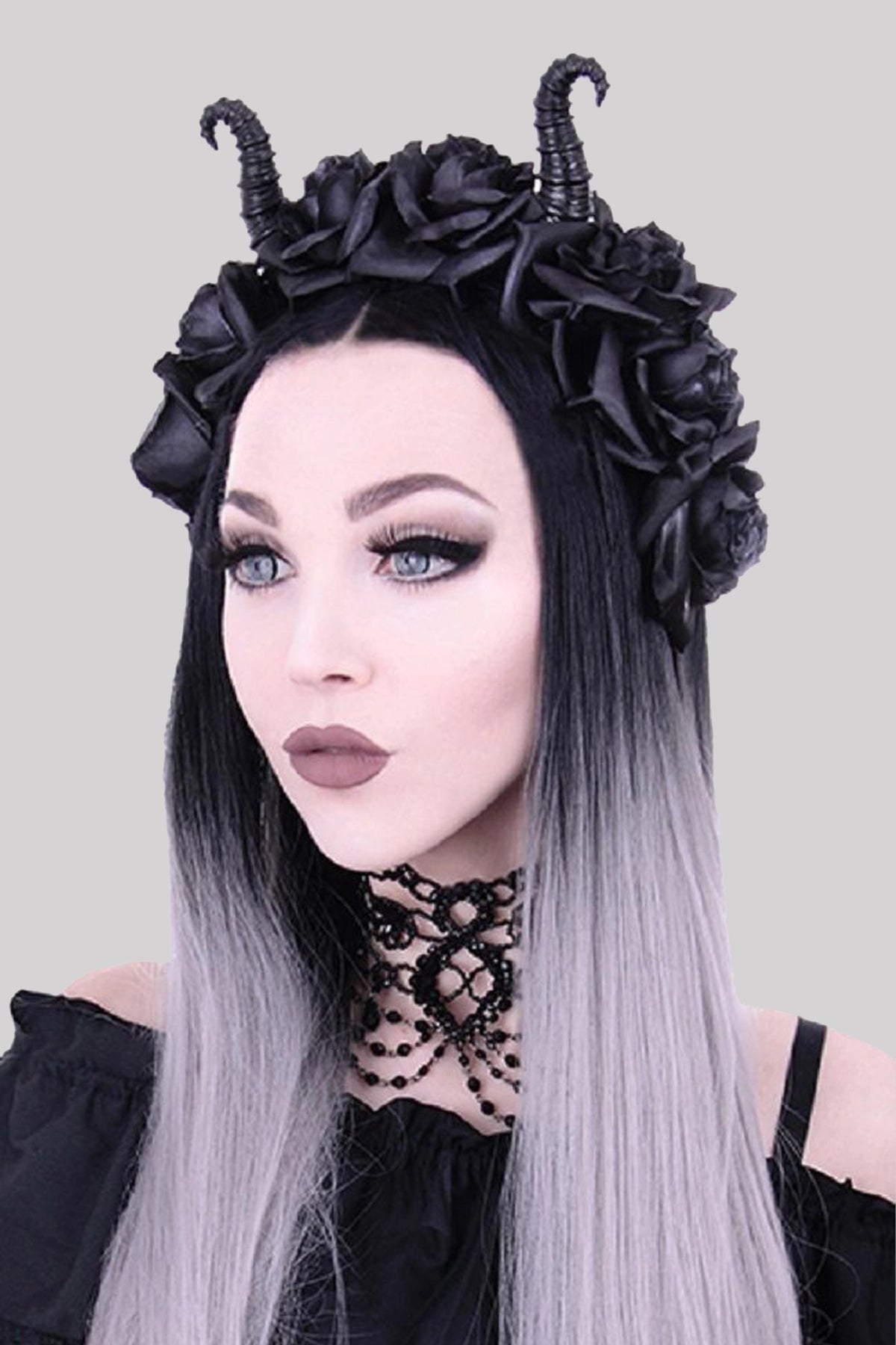 Restyle Diabolic Gothic Floral Hair Garland Headband