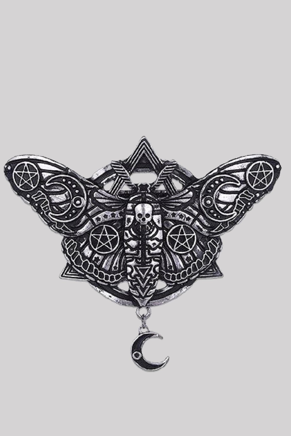 Restyle Occult Moth Gothic Wicca Hair Clip Barrette