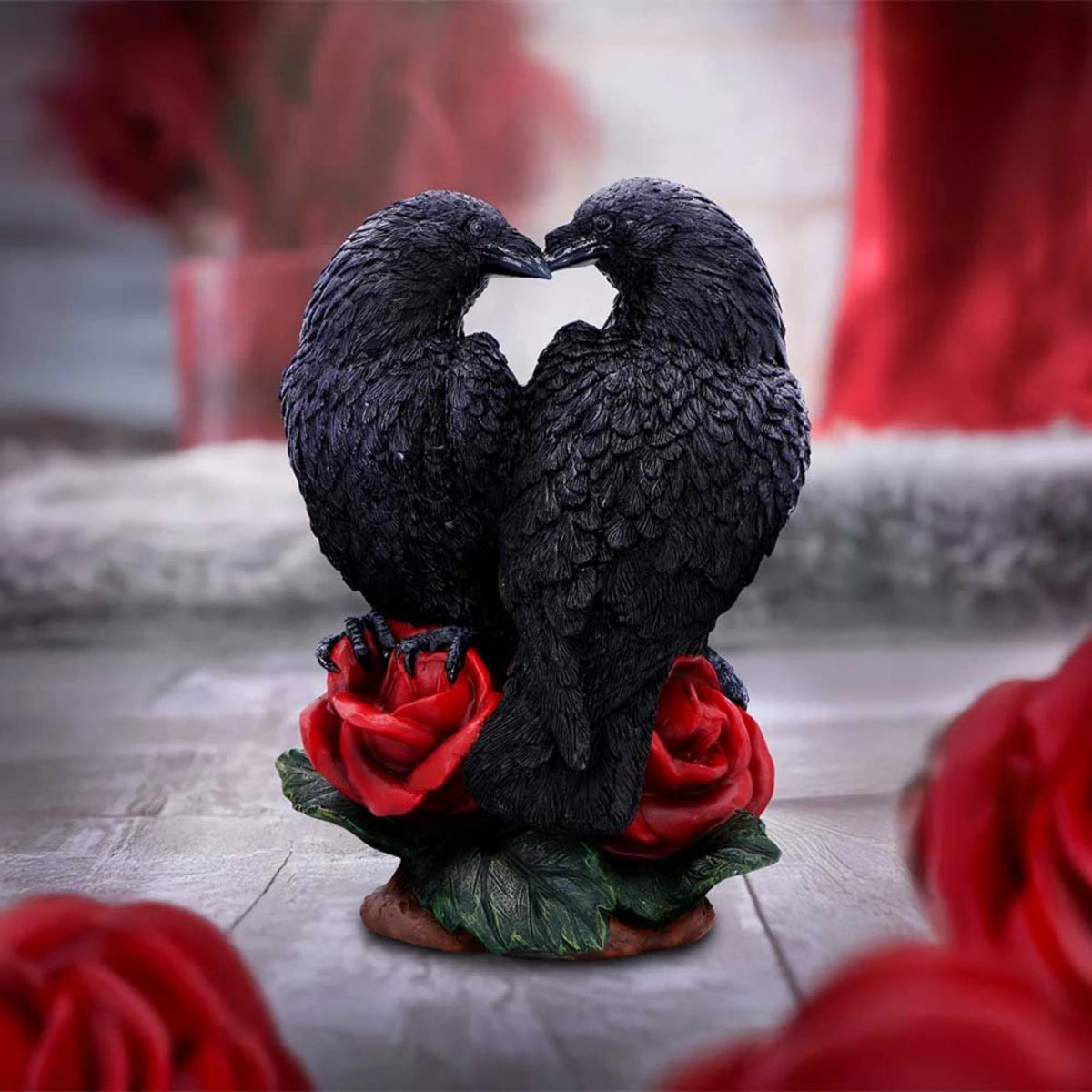 Nemesis Now Raven Romance Figurine Gothic Hand-Painted Resin