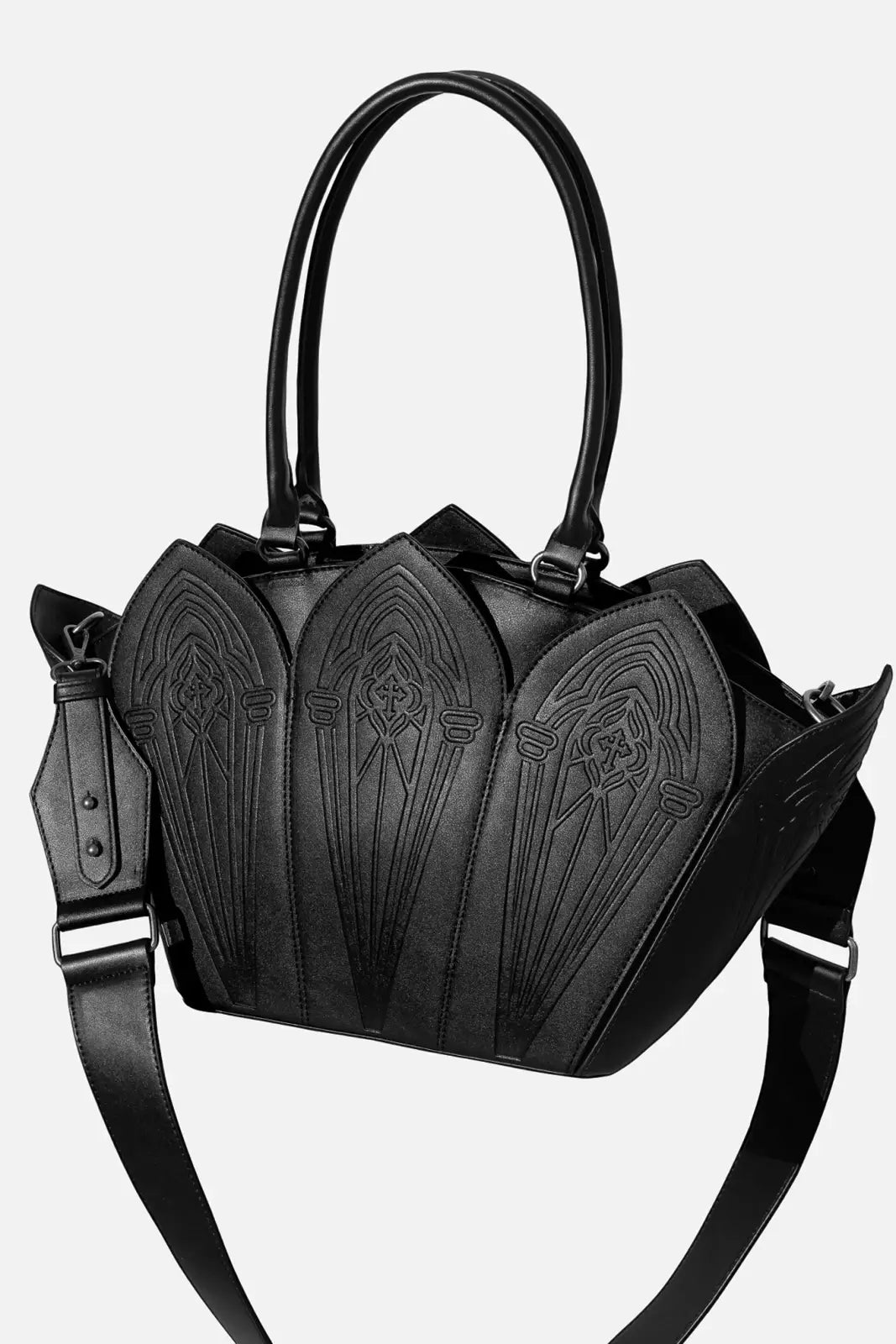 Restyle Crucis Umbra Shopper Bag Gothic Cathedral Tote
