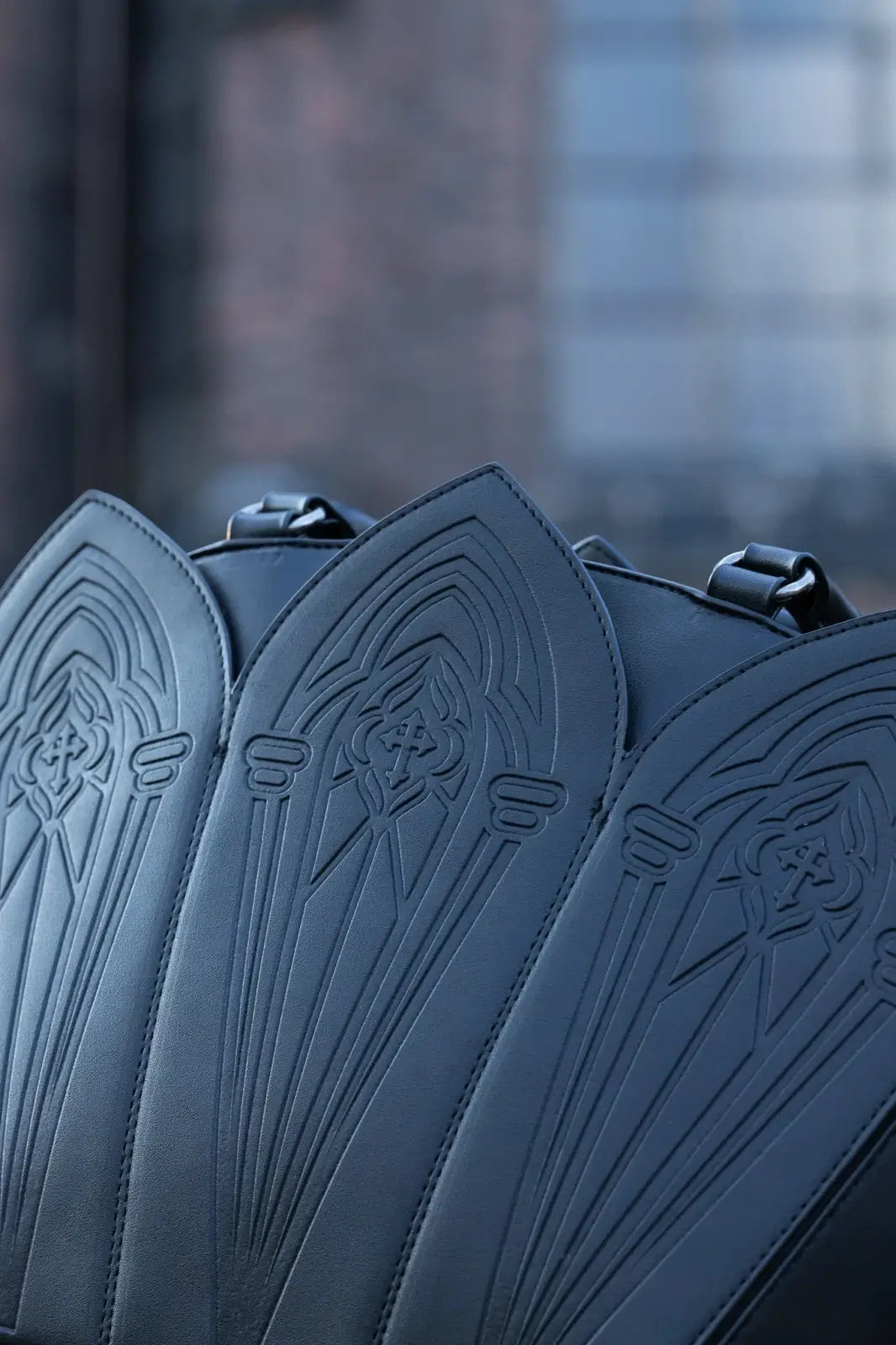 Restyle Crucis Umbra Shopper Bag Gothic Cathedral Tote