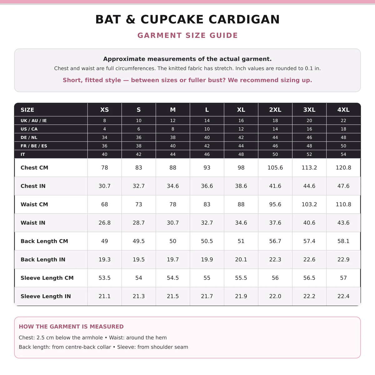 Ro Rox Bat Cupcake Cardigan Kawaii Pastel Style Goth Knitwear