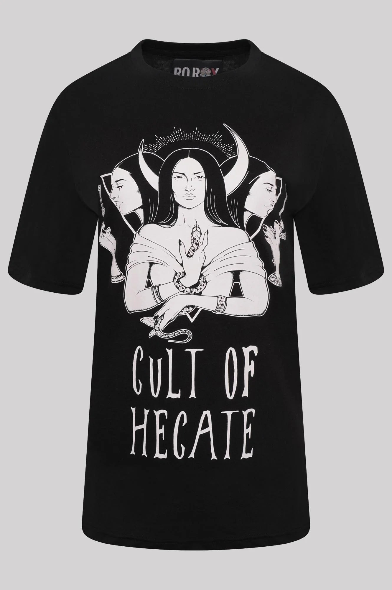 Ro Rox Cult Of Hecate Triple Goddess Goth Oversized T-shirt