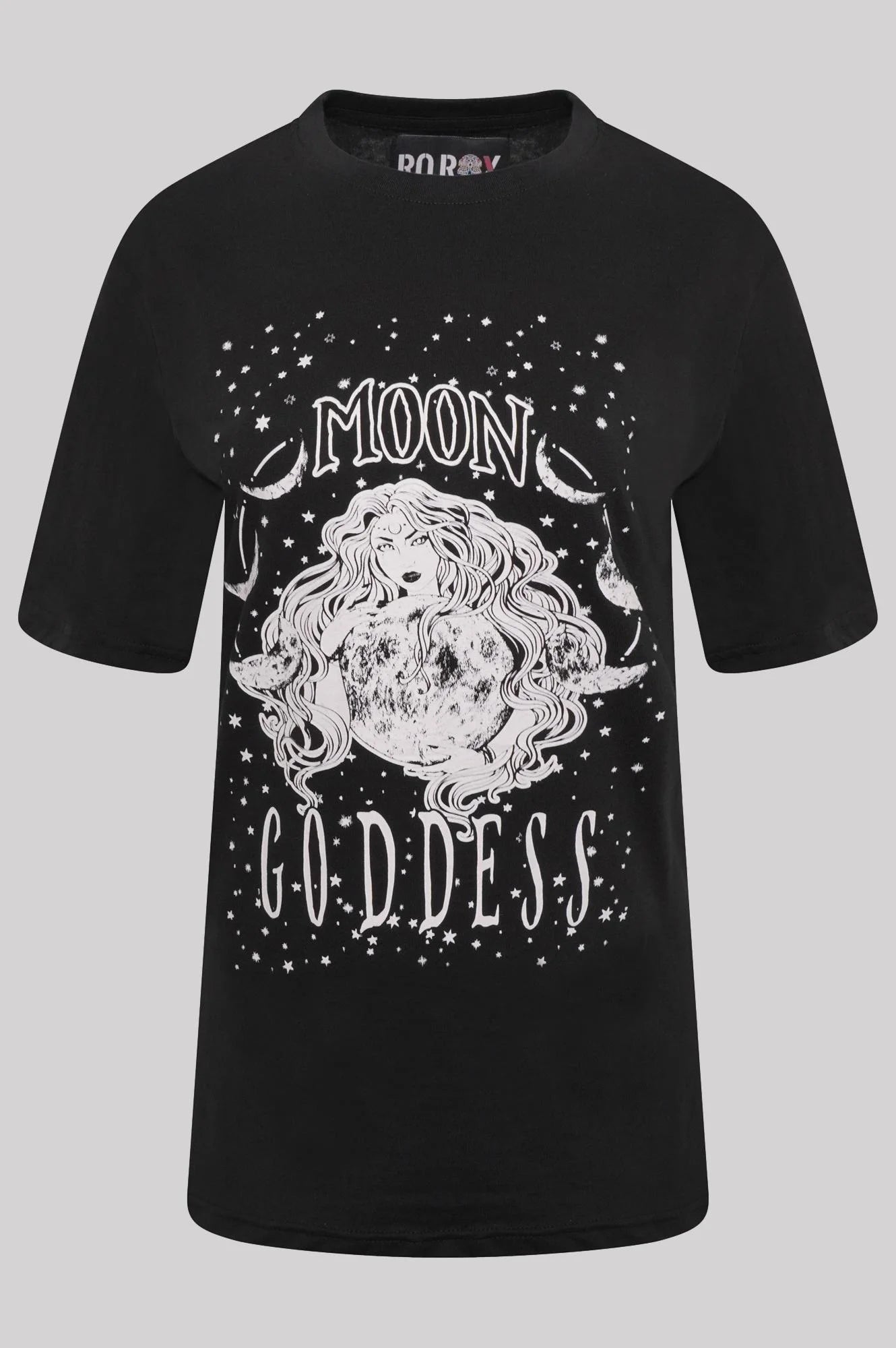 Ro Rox Selene Moon Goddess Wicca Goth Oversized T-shirt