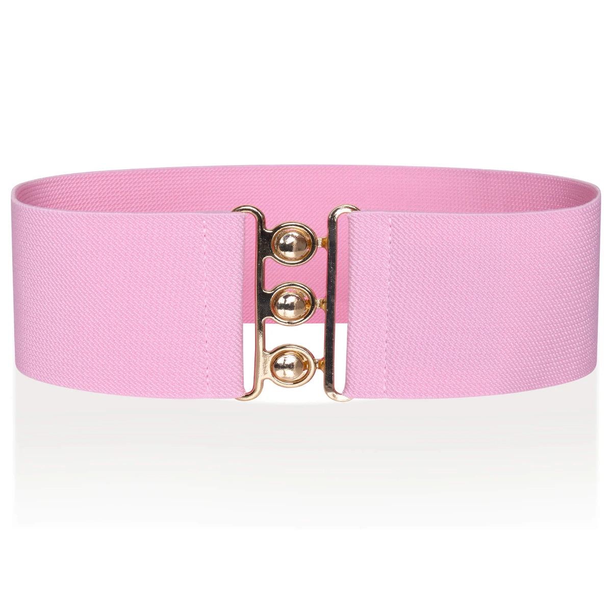 Ro Rox Elasticated Retro Wide Nurse Belt, Gold