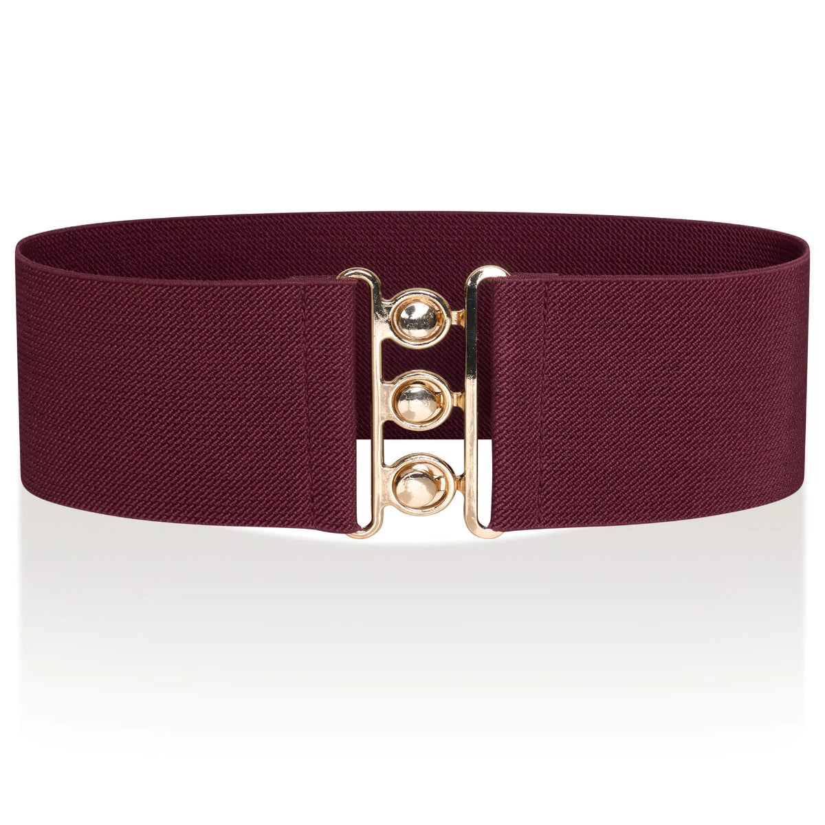 Ro Rox Elasticated Retro Wide Nurse Belt, Gold
