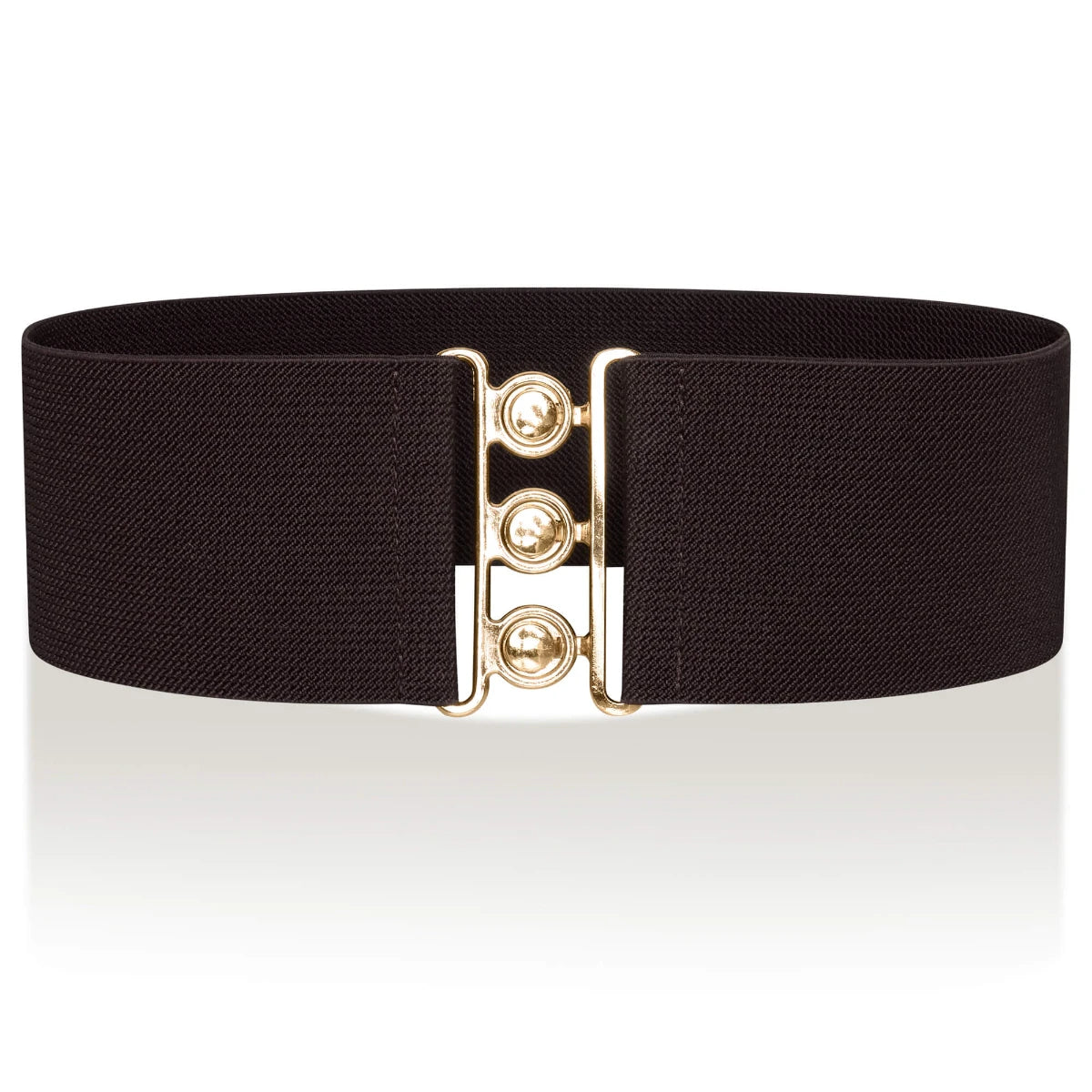 Ro Rox Elasticated Retro Wide Nurse Belt, Gold
