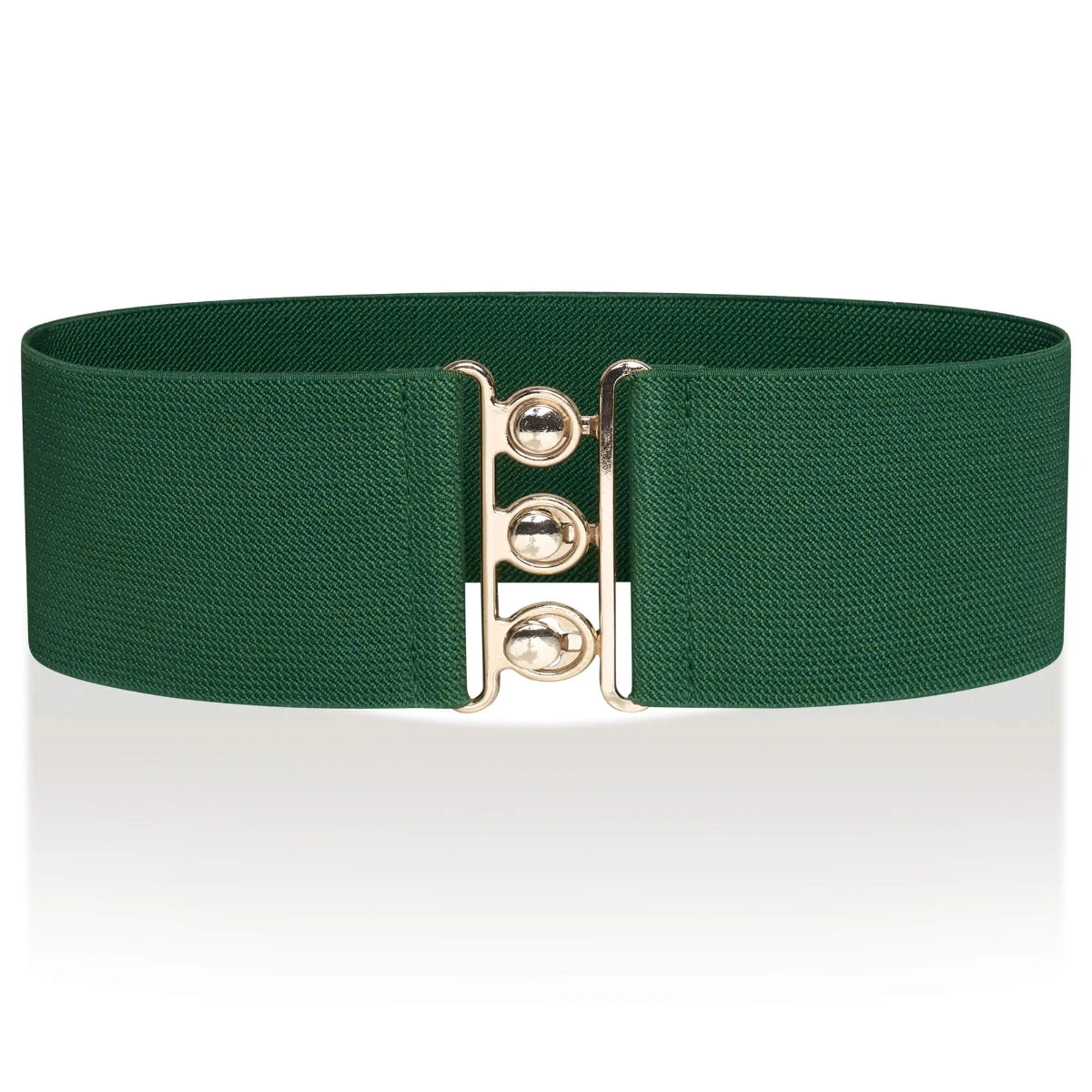 Ro Rox Elasticated Retro Wide Nurse Belt, Gold