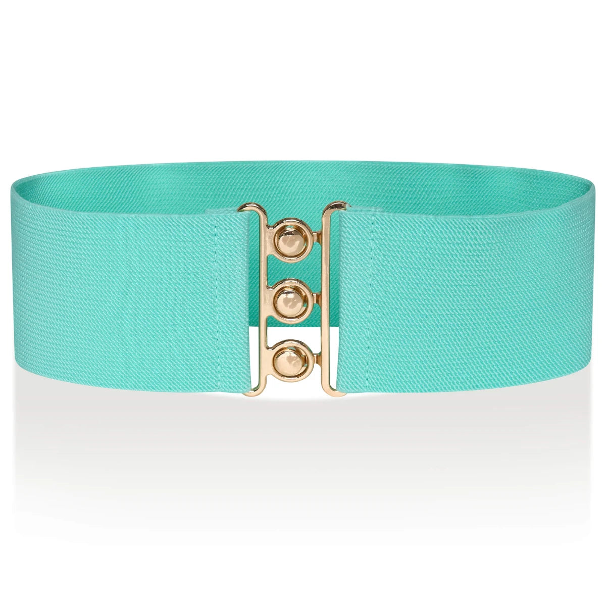 Ro Rox Elasticated Retro Wide Nurse Belt, Gold