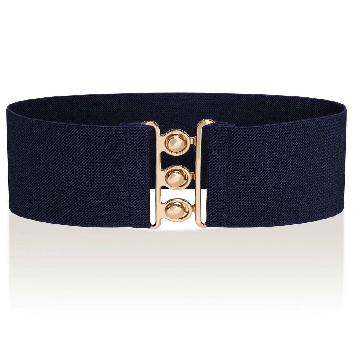 Ro Rox Elasticated Retro Wide Nurse Belt, Gold