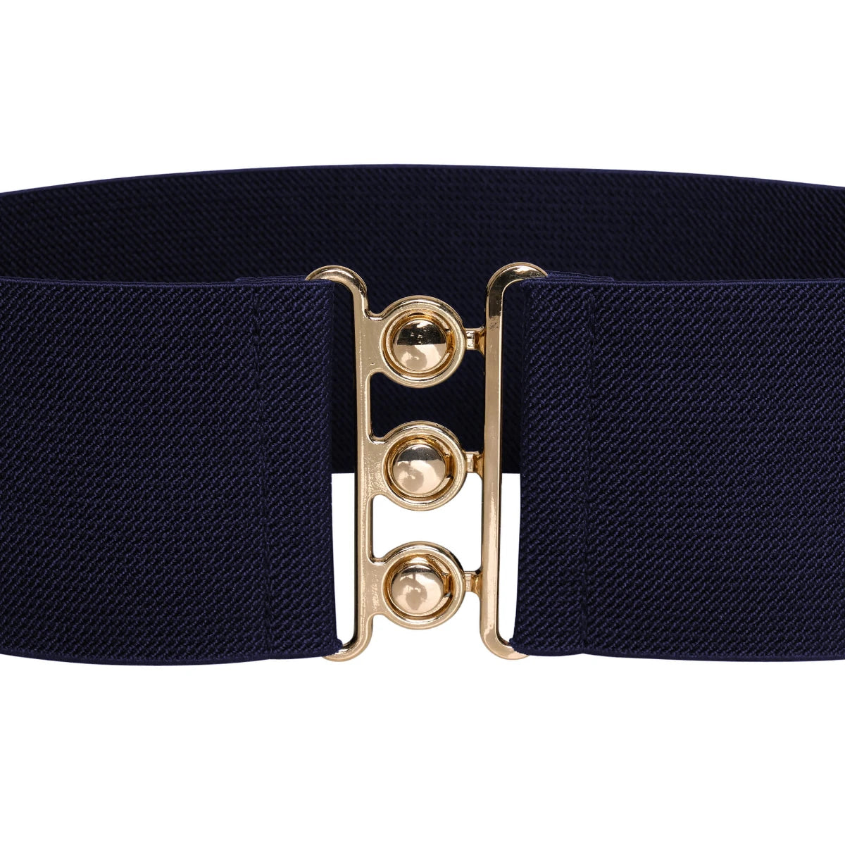 Ro Rox Elasticated Retro Wide Nurse Belt, Gold