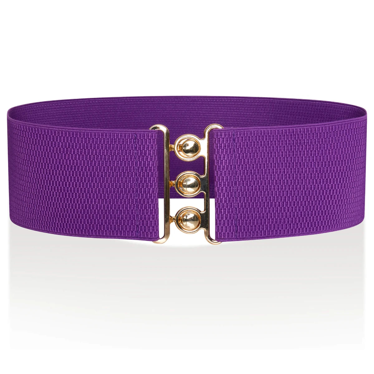 Ro Rox Elasticated Retro Wide Nurse Belt, Gold