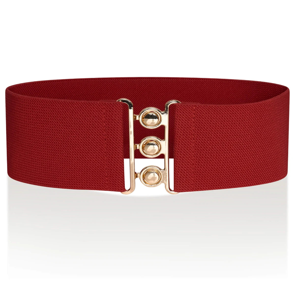 Ro Rox Elasticated Retro Wide Nurse Belt, Gold