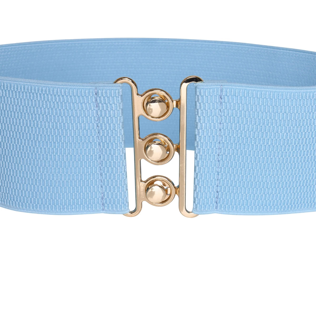 Ro Rox Elasticated Retro Wide Nurse Belt, Gold