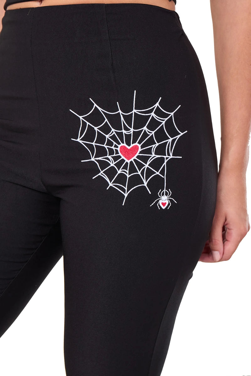 Ro Rox Ella Capri Pants – Loveweb Black Widow Retro 1950s