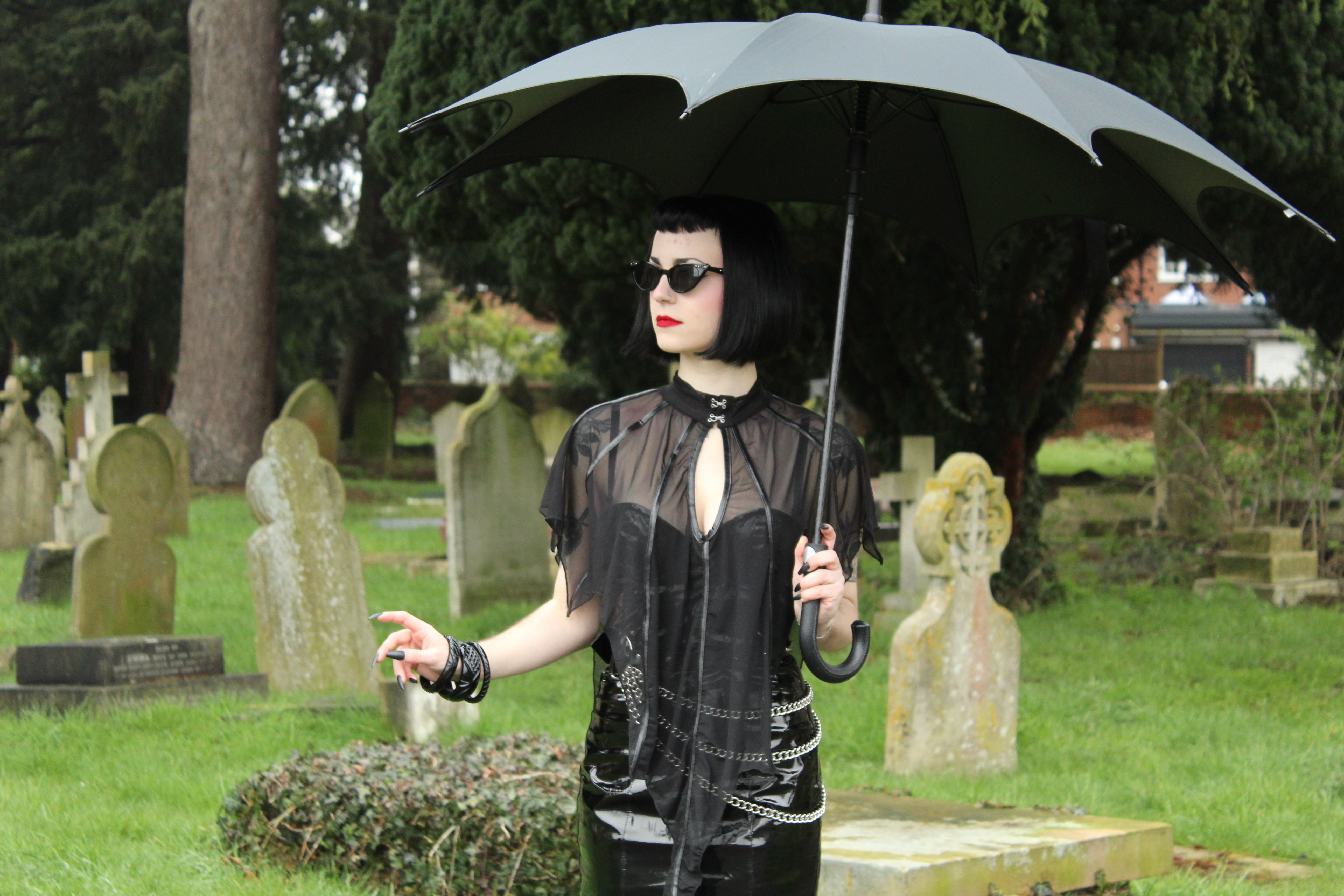 Ro Rox Spider Umbrella Gothic Black Web Style, Windproof