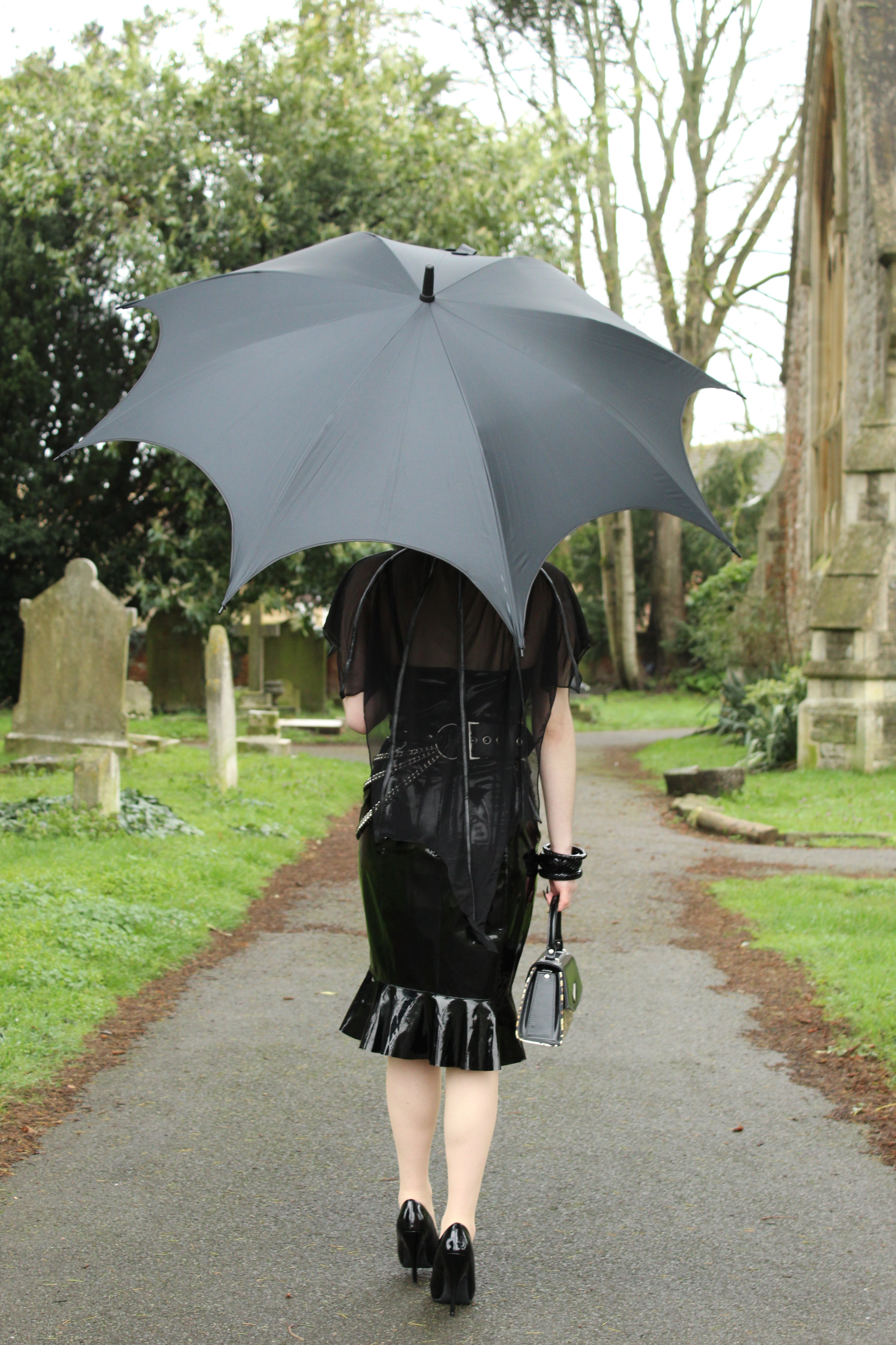 Ro Rox Spider Umbrella Gothic Black Web Style, Windproof