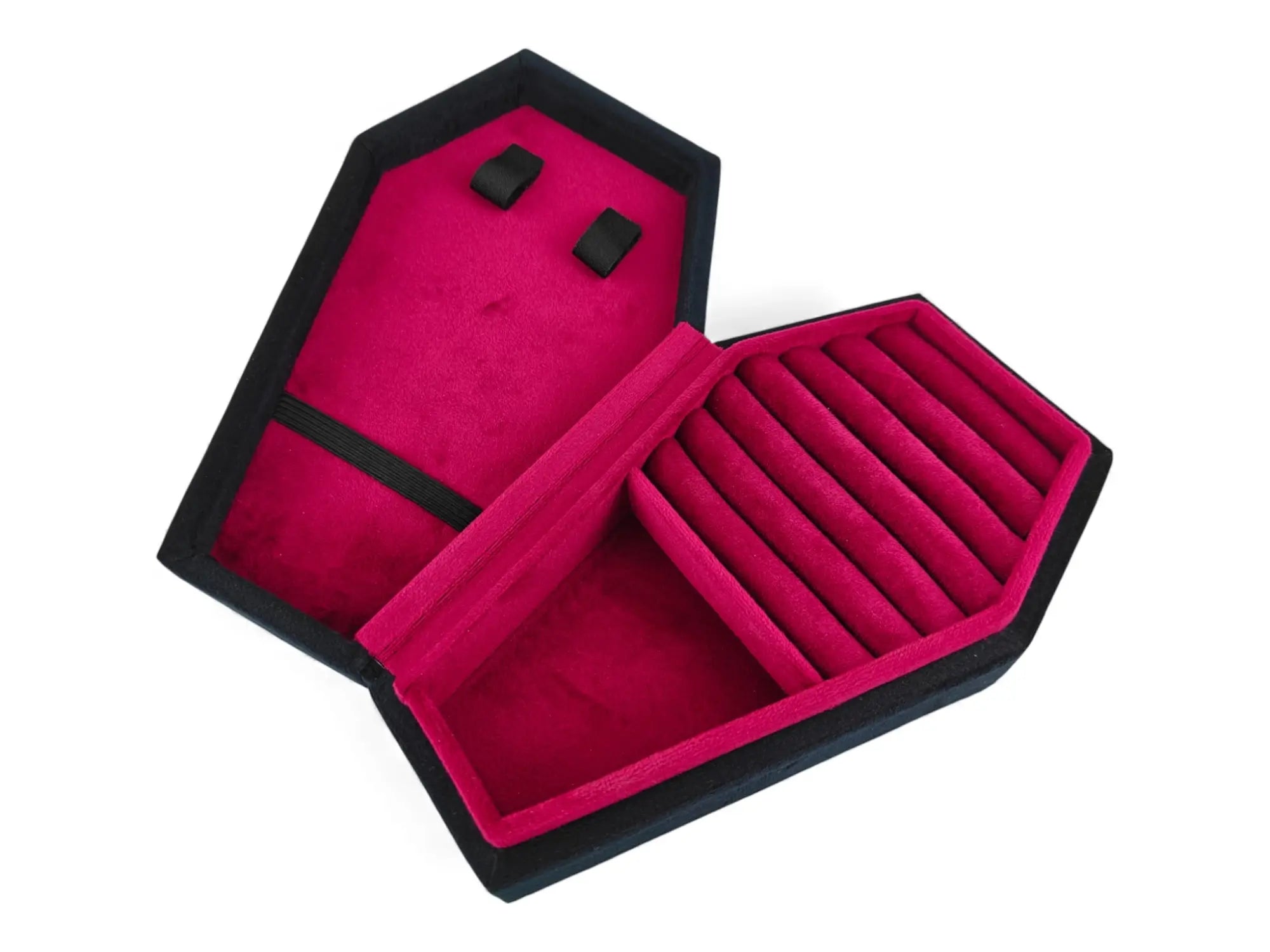 Gothic Coffin Jewellery Box – Velvet Lined Jewellery Case | Alt / Goth Gift Idea