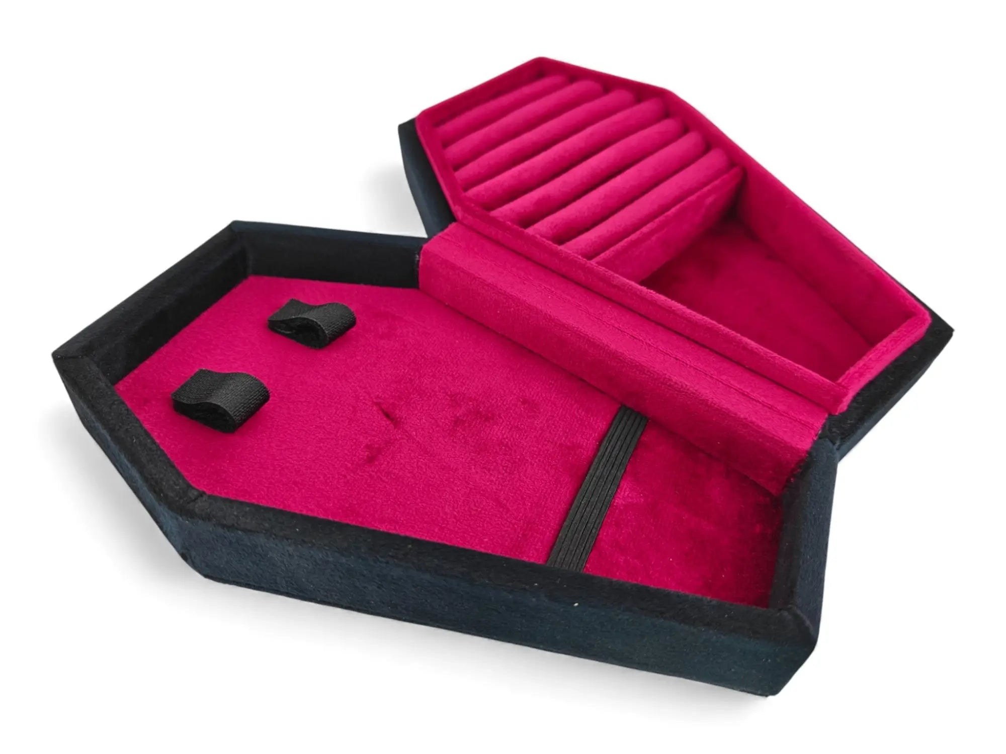 Gothic Coffin Jewellery Box – Velvet Lined Jewellery Case | Alt / Goth Gift Idea
