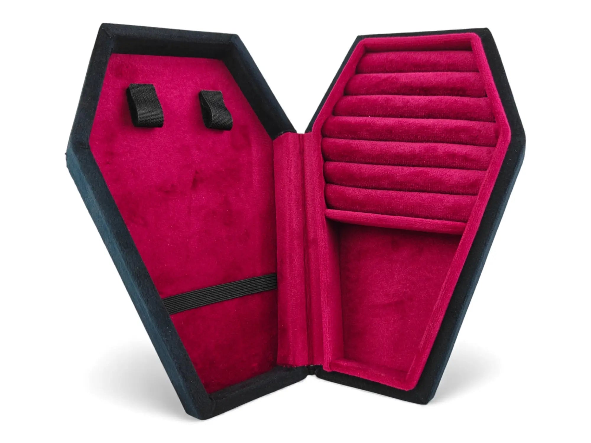 Gothic Coffin Jewellery Box – Velvet Lined Jewellery Case | Alt / Goth Gift Idea