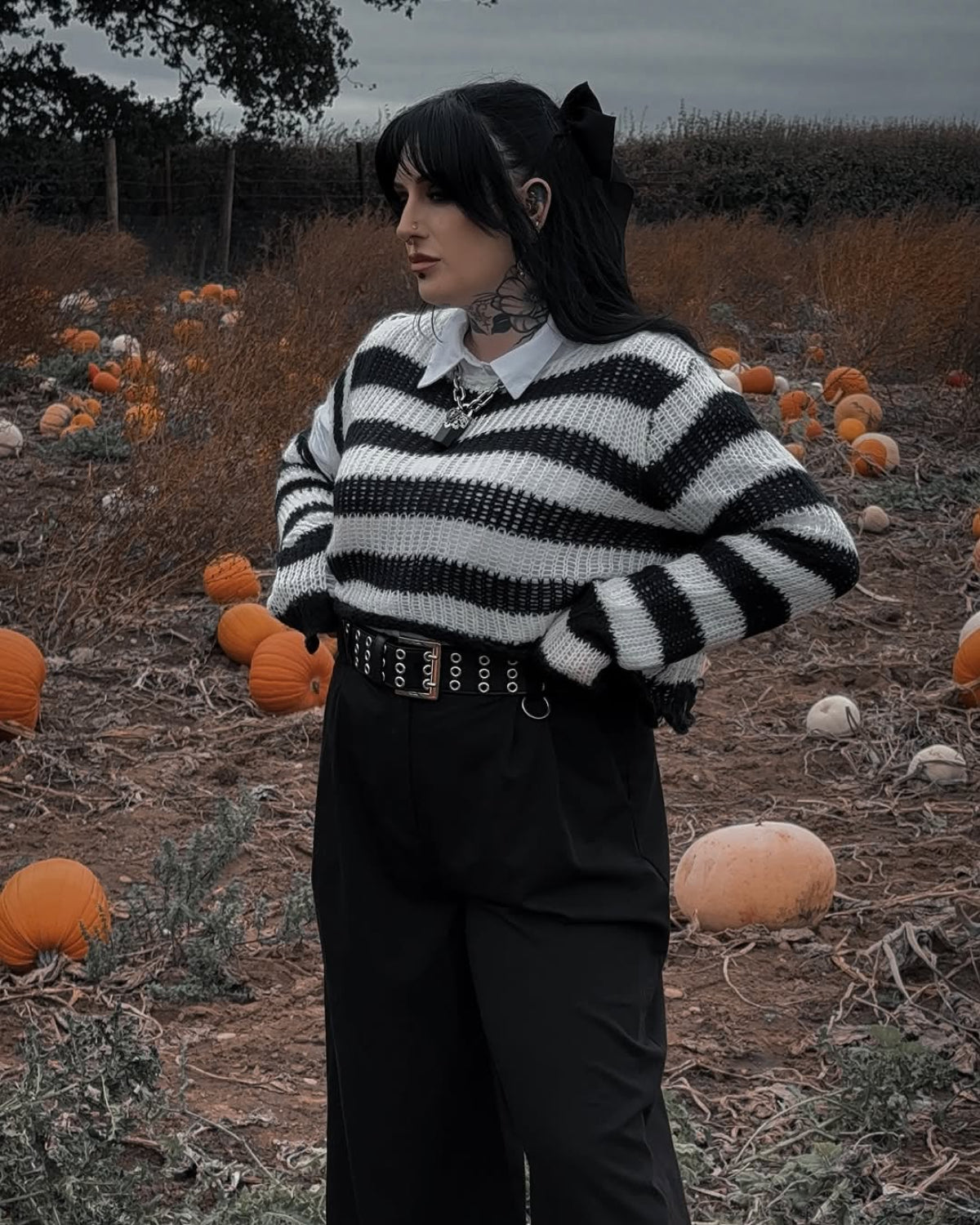 Ro Rox Ryette Grunge Jumper – Distressed Oversized Gothic Knitwear