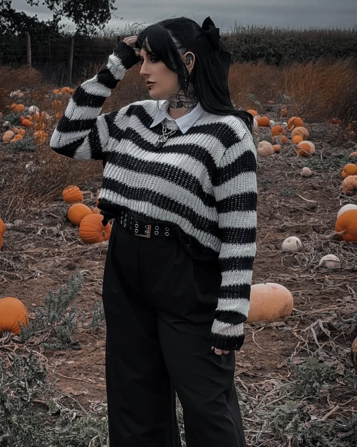 Ro Rox Ryette Grunge Jumper – Distressed Oversized Gothic Knitwear