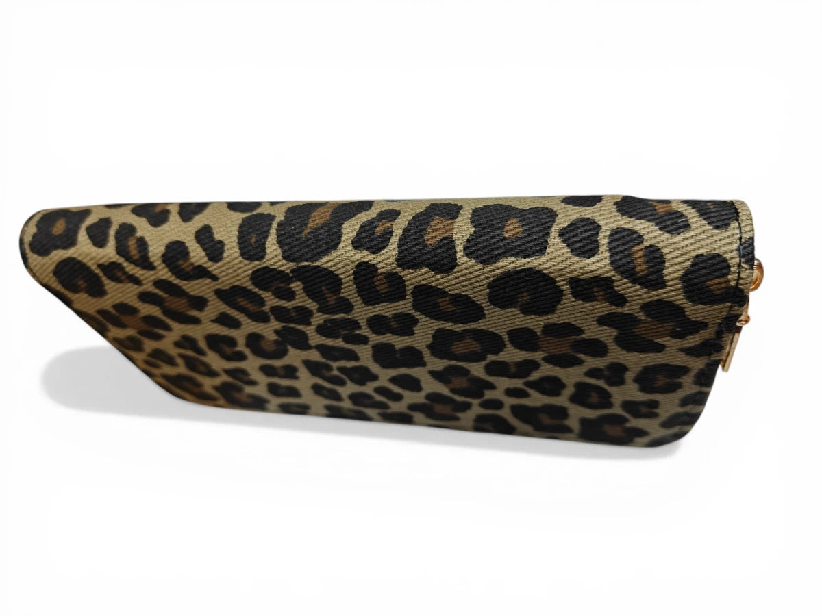 Ro Rox Leopard Print Zip Around Wallet Purse – Gothic Alternative Animal Print Clutch