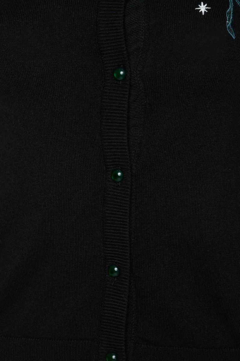Ro Rox Luna Moth Cardigan – Moon Phase Gothic Knitwear