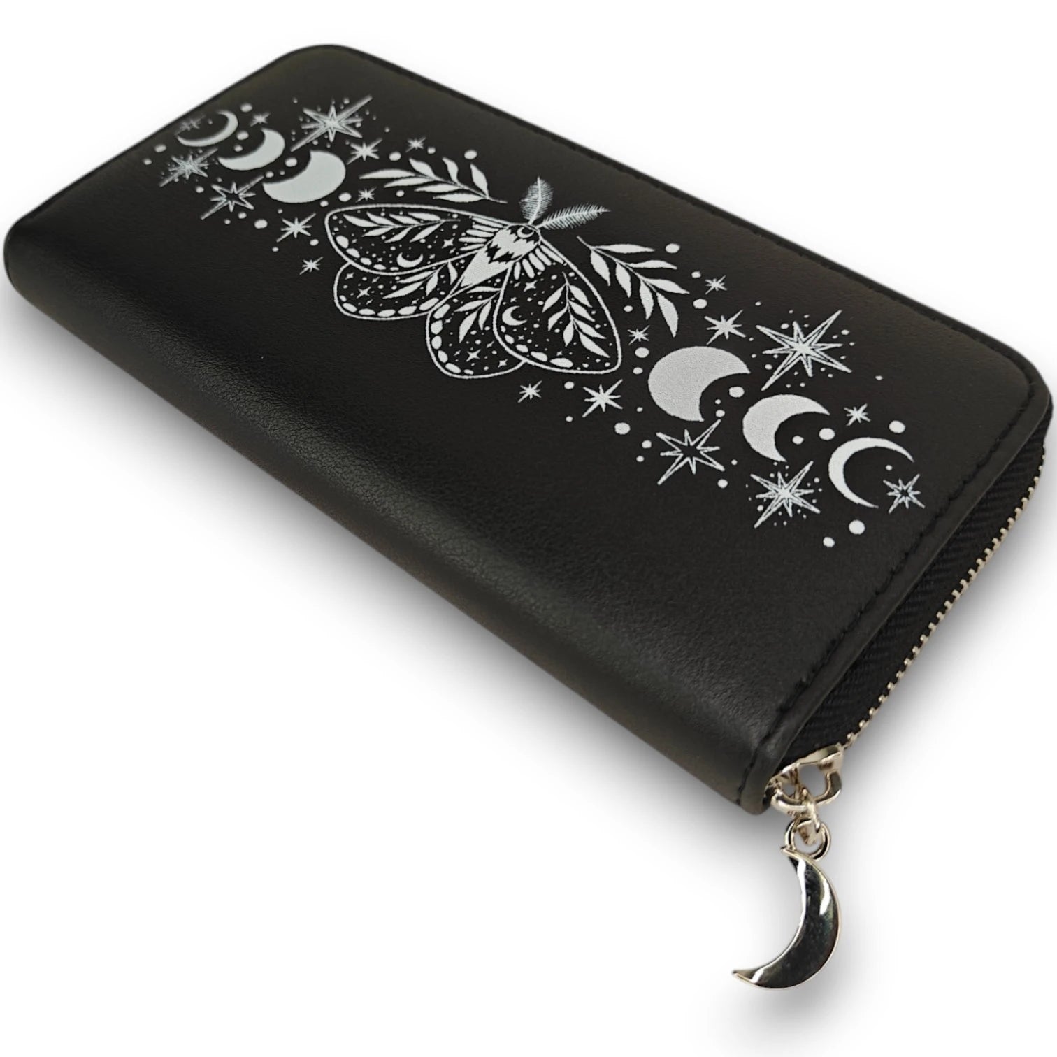Ro Rox Cosmic Moth Wallet Purse with Moon and Star Design