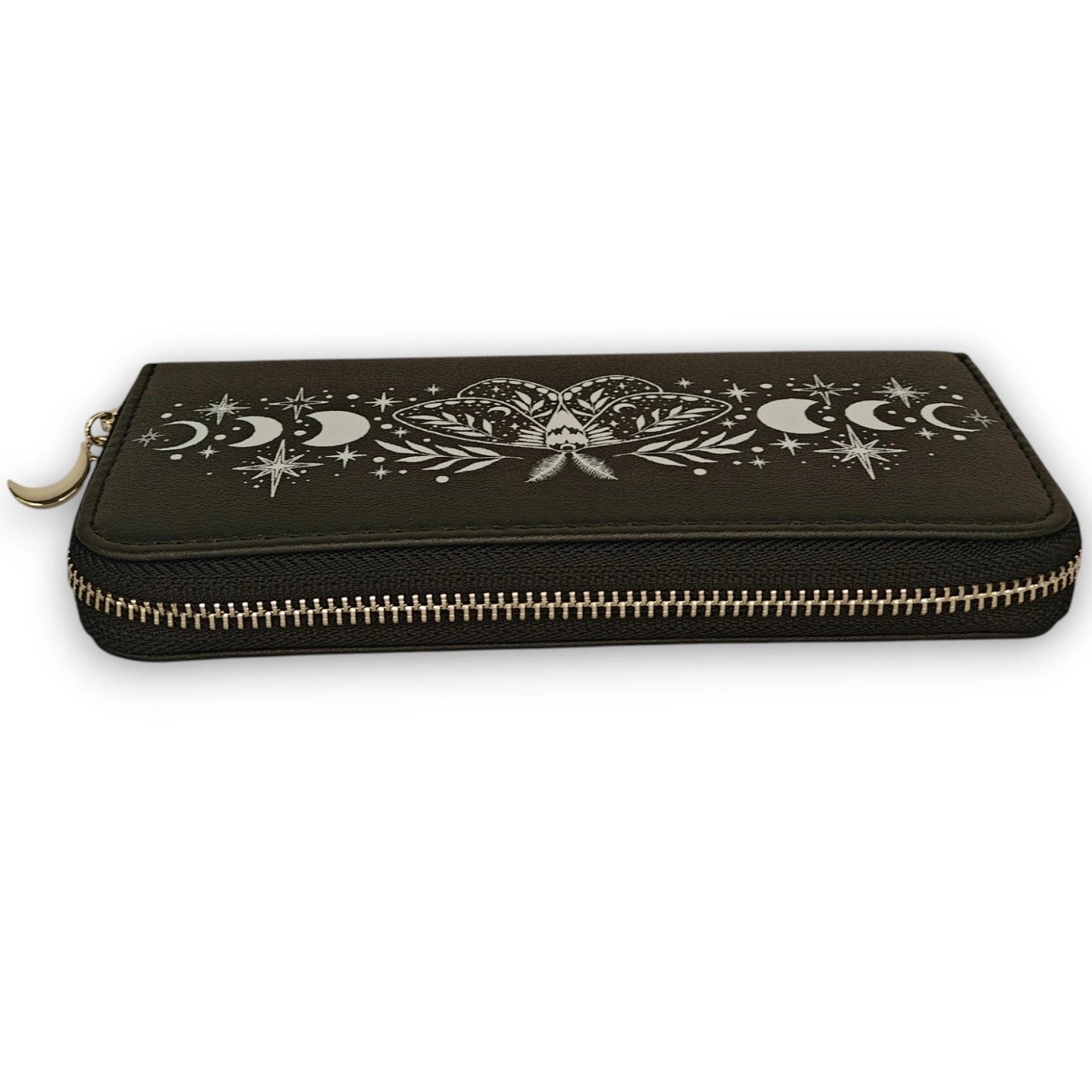Ro Rox Cosmic Moth Wallet Purse with Moon and Star Design