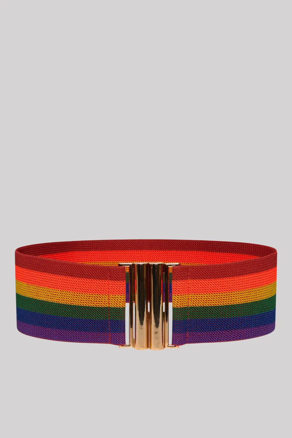 Rainbow Pride Belt - Modern Vintage Wide Elastic Waist Belt