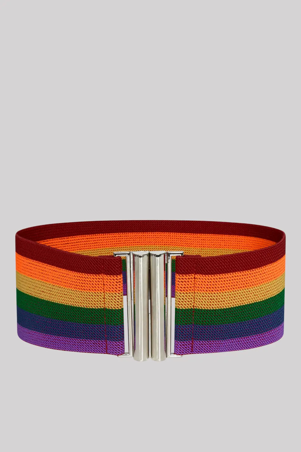 Rainbow Pride Belt - Modern Vintage Wide Elastic Waist Belt