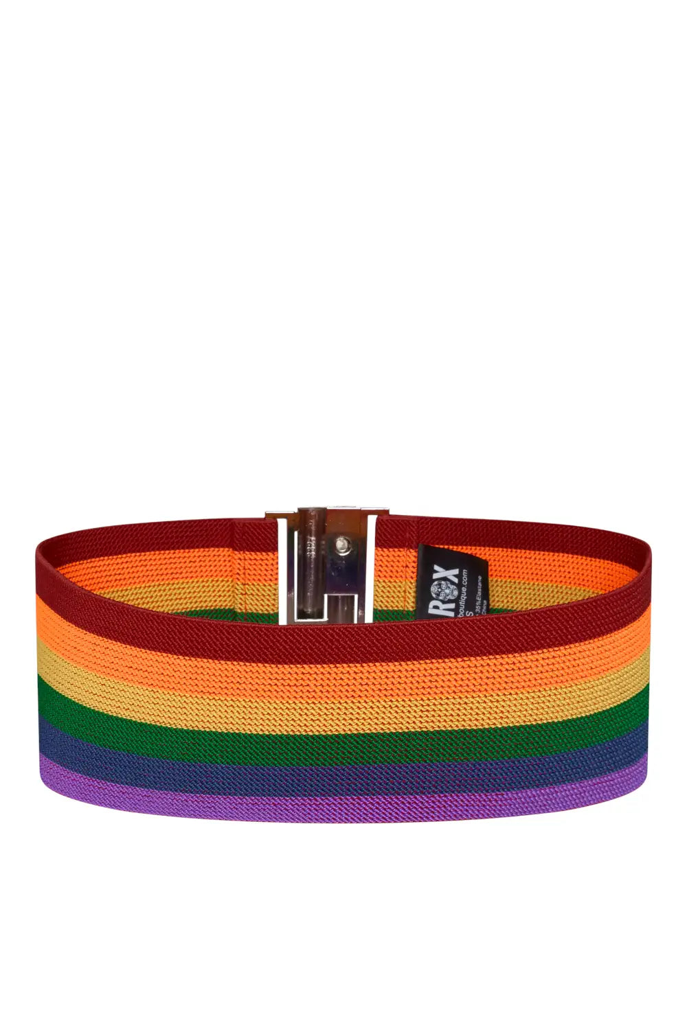 Rainbow Pride Belt - Modern Vintage Wide Elastic Waist Belt
