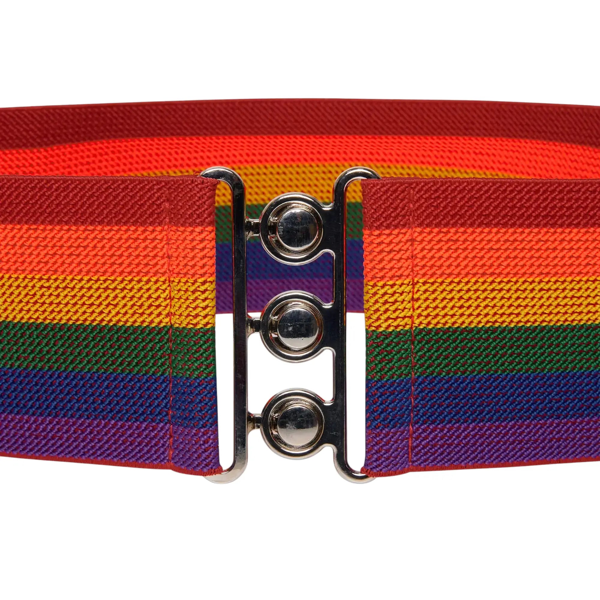 Rainbow Pride Belt, Stretchy Wide Elastic Waist Accessory