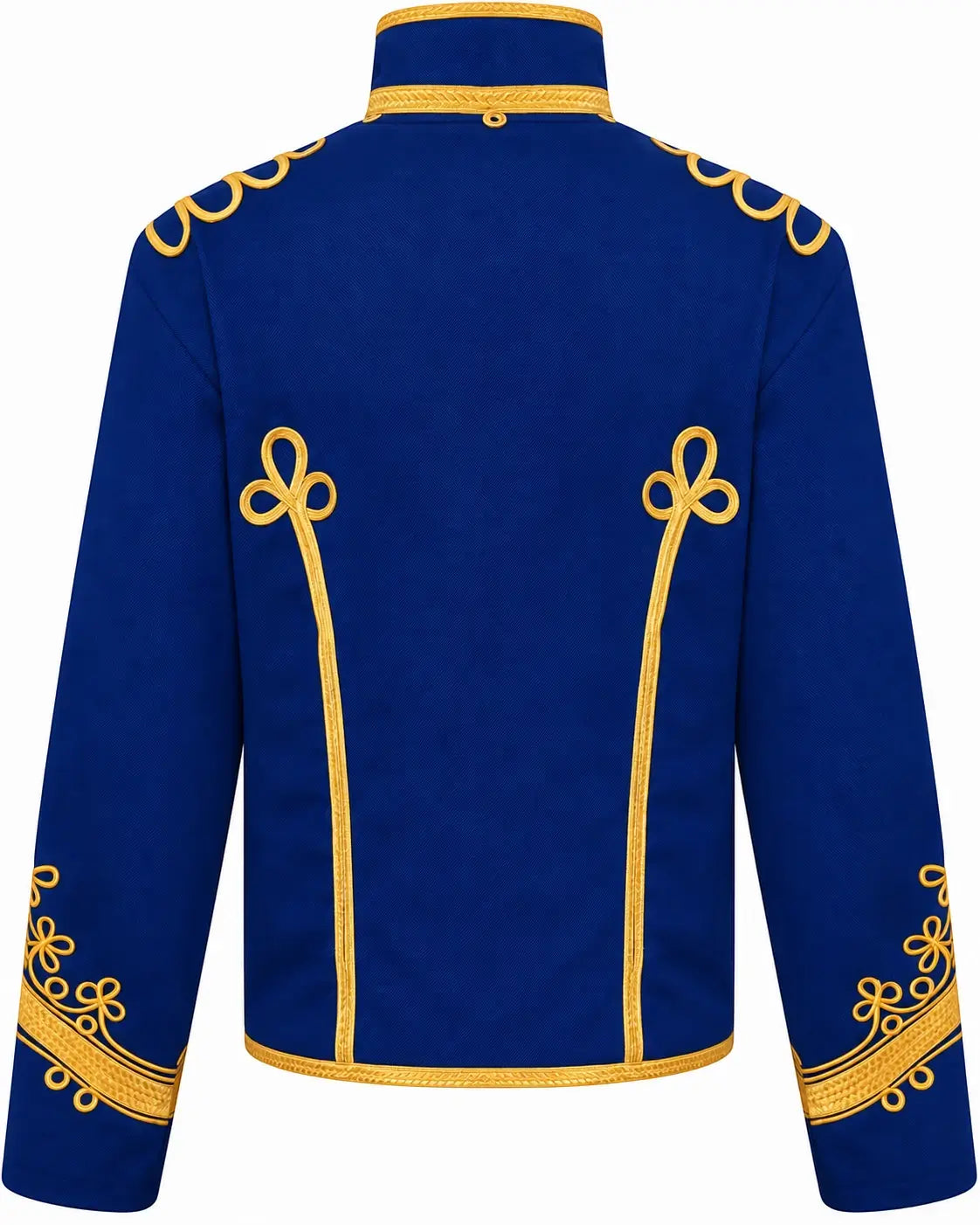 Ro Rox Men’s Adam Luxe Military Drummer Jacket – Blue Parade Hussar Style