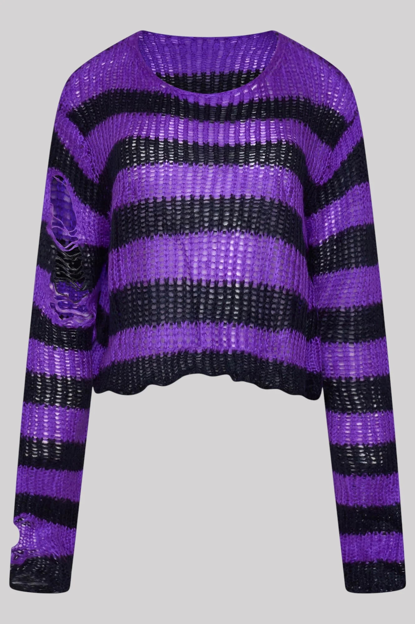 Ro Rox Ryette Grunge Jumper – Distressed Oversized Gothic Knitwear